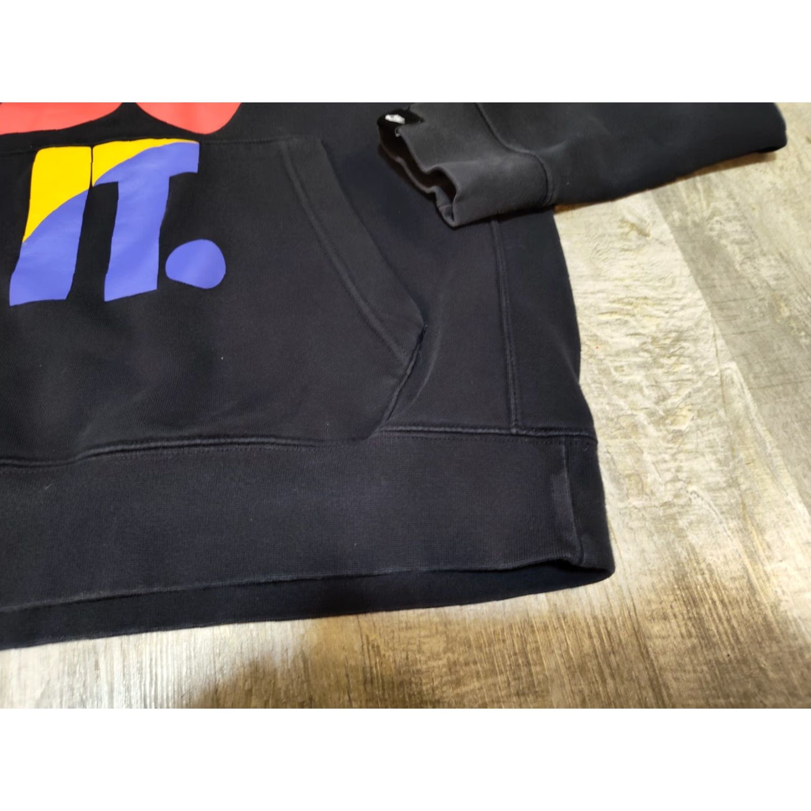 Nike Nike Hoodie Pullover Men M Black Just Do It CU4271-010 Swoosh Logo Sweatshirt SFleece Lined" Size US M / EU 48-50 / 2 - 3 Thumbnail
