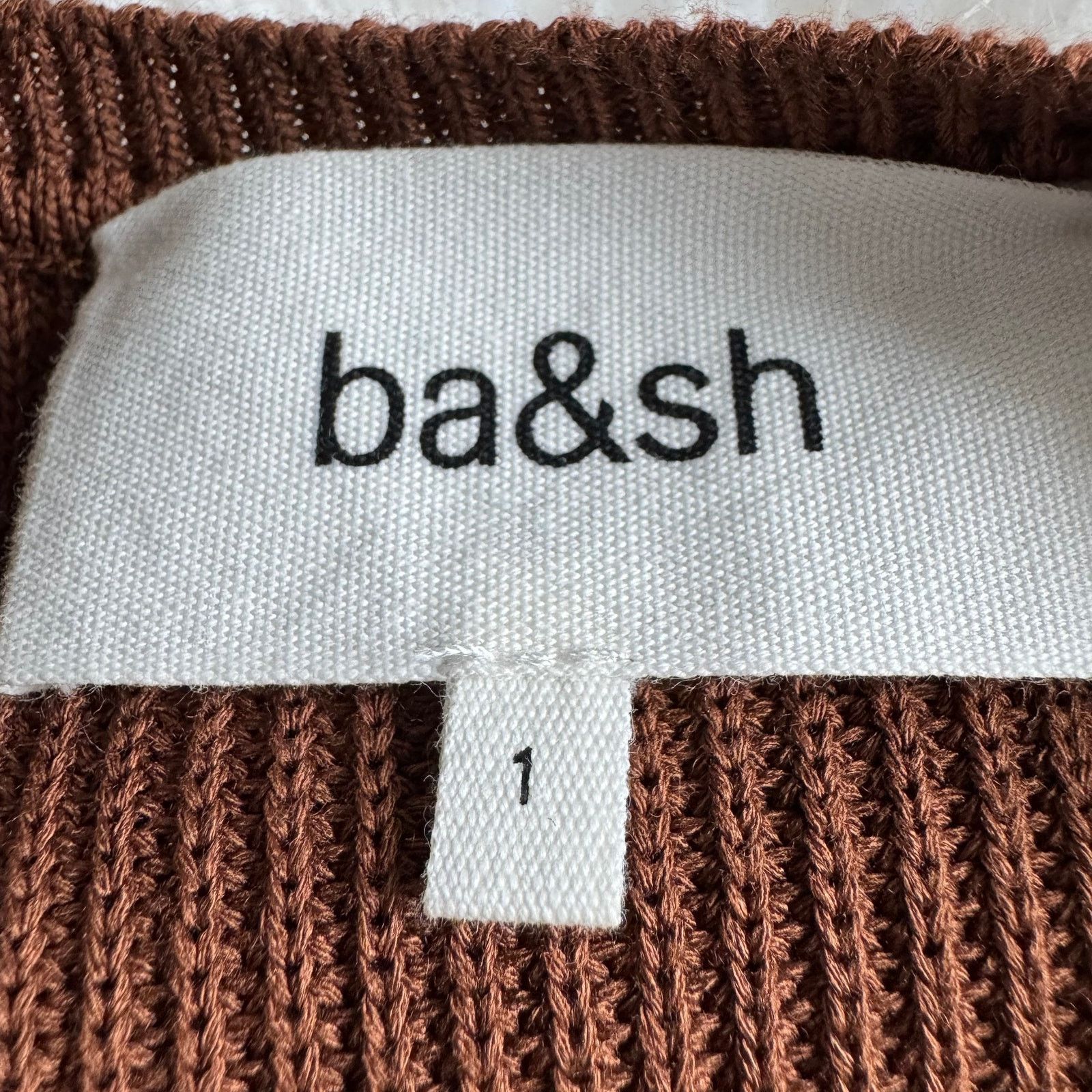 ba&sh BA&SH Essie Ribbed Knit Maxi Dress Bronze NWT Size 1-US4 Size S / US 4 / IT 40 - 6 Thumbnail