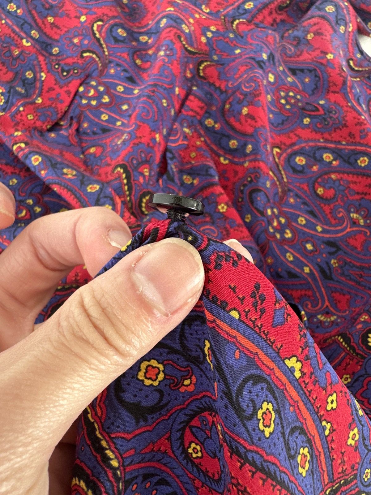 Saint Laurent Paris Paisley Print Silk Shirt Size US M / EU 48-50 / 2 - 4 Thumbnail