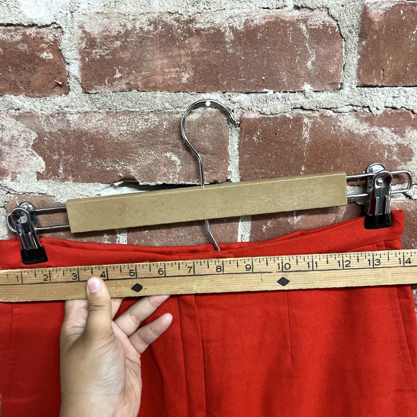 Pendleton VINTAGE Pendleton Jacket Pant Set 100% Wool Red Women's Suit 2 Piece Casual Size 28" / US 6 / IT 42 - 5 Thumbnail