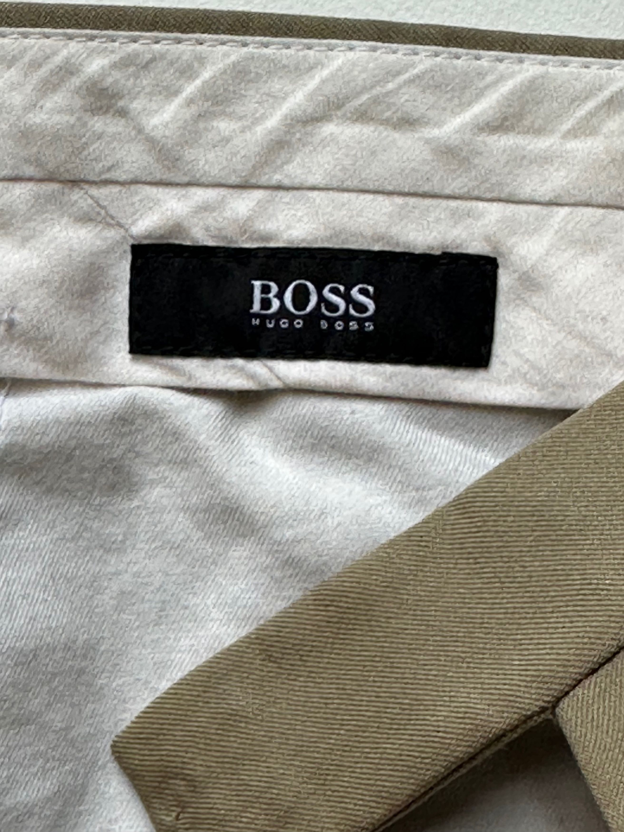 Hugo Boss BOSS Virgin Wool Gabardine Slim-fit Trousers - Beige - 36 Size 36R - 3 Thumbnail