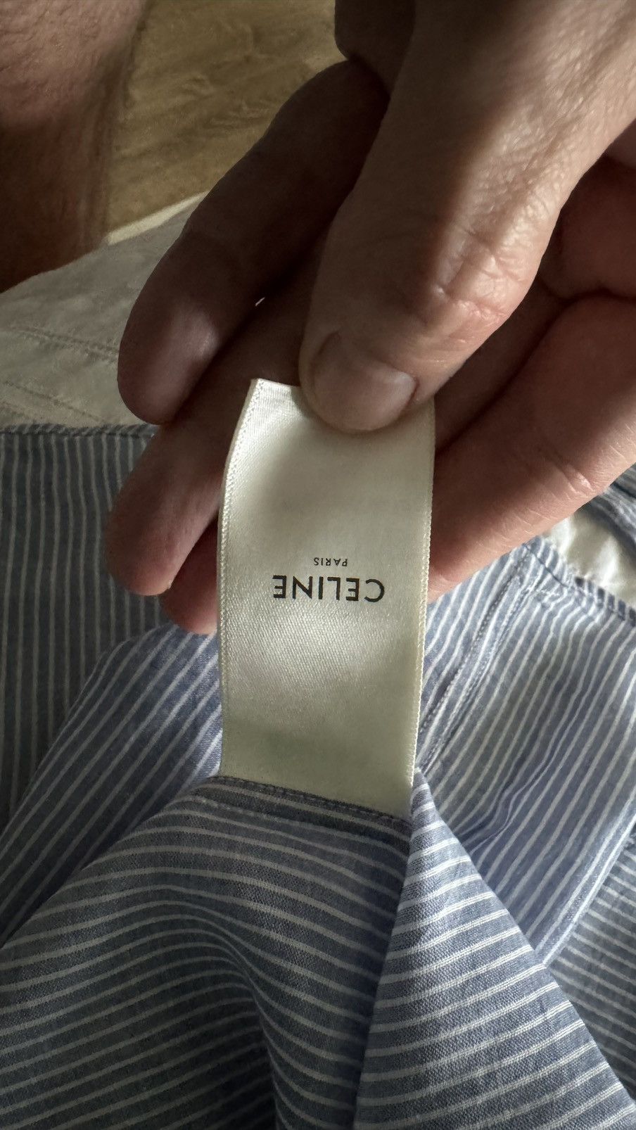 Celine Celije Shirt in Cotton Chine sz39 Size US S / EU 44-46 / 1 - 4 Thumbnail