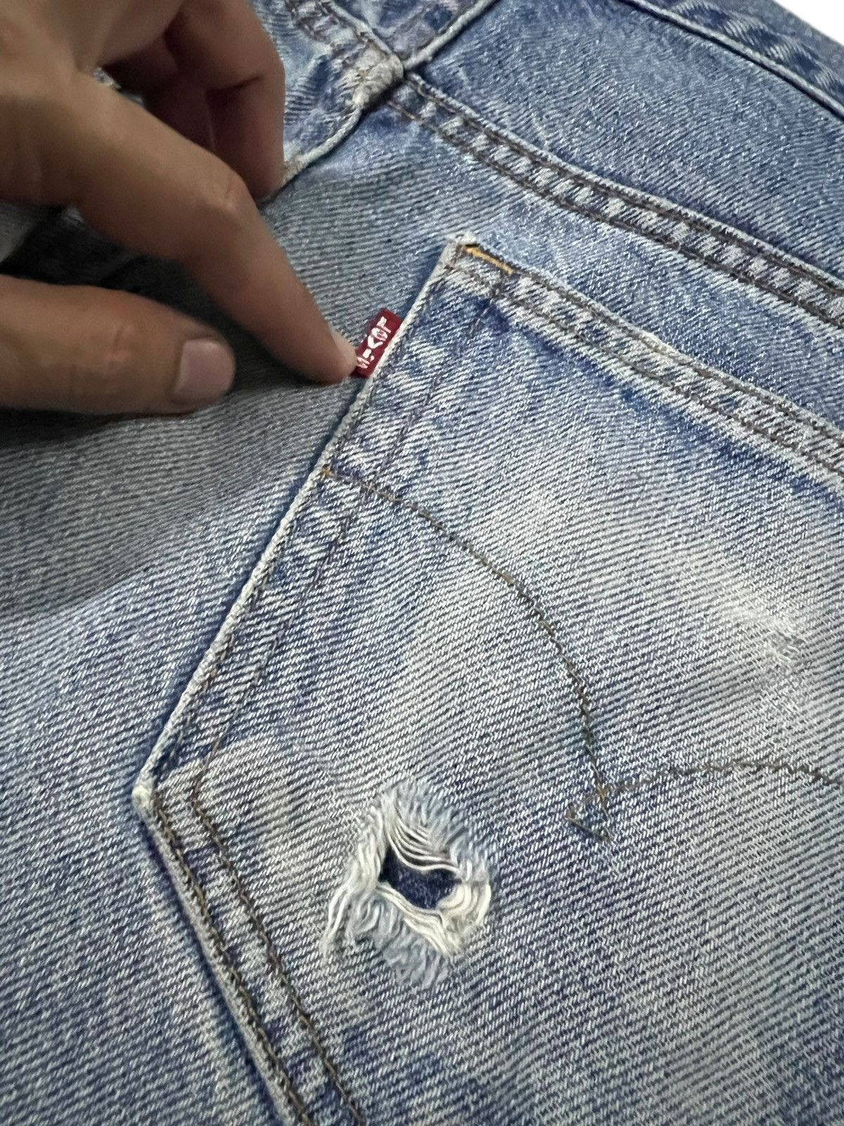 Levi's Flare jean Vintage Levi’s 517 Distress Painted Faded Jean Size US 32 / EU 48 - 21 Thumbnail
