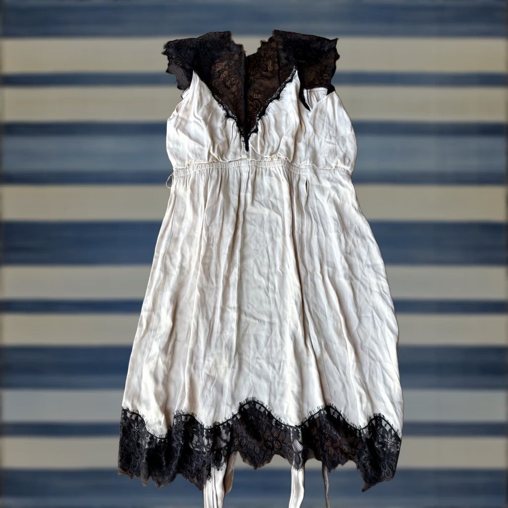 Anthropologie VINTAGE Anthropologie Black Lace Sleeveless Wrap Midi Dress Women’s XS Size XS / US 0-2 / IT 36-38 - 1 Thumbnail