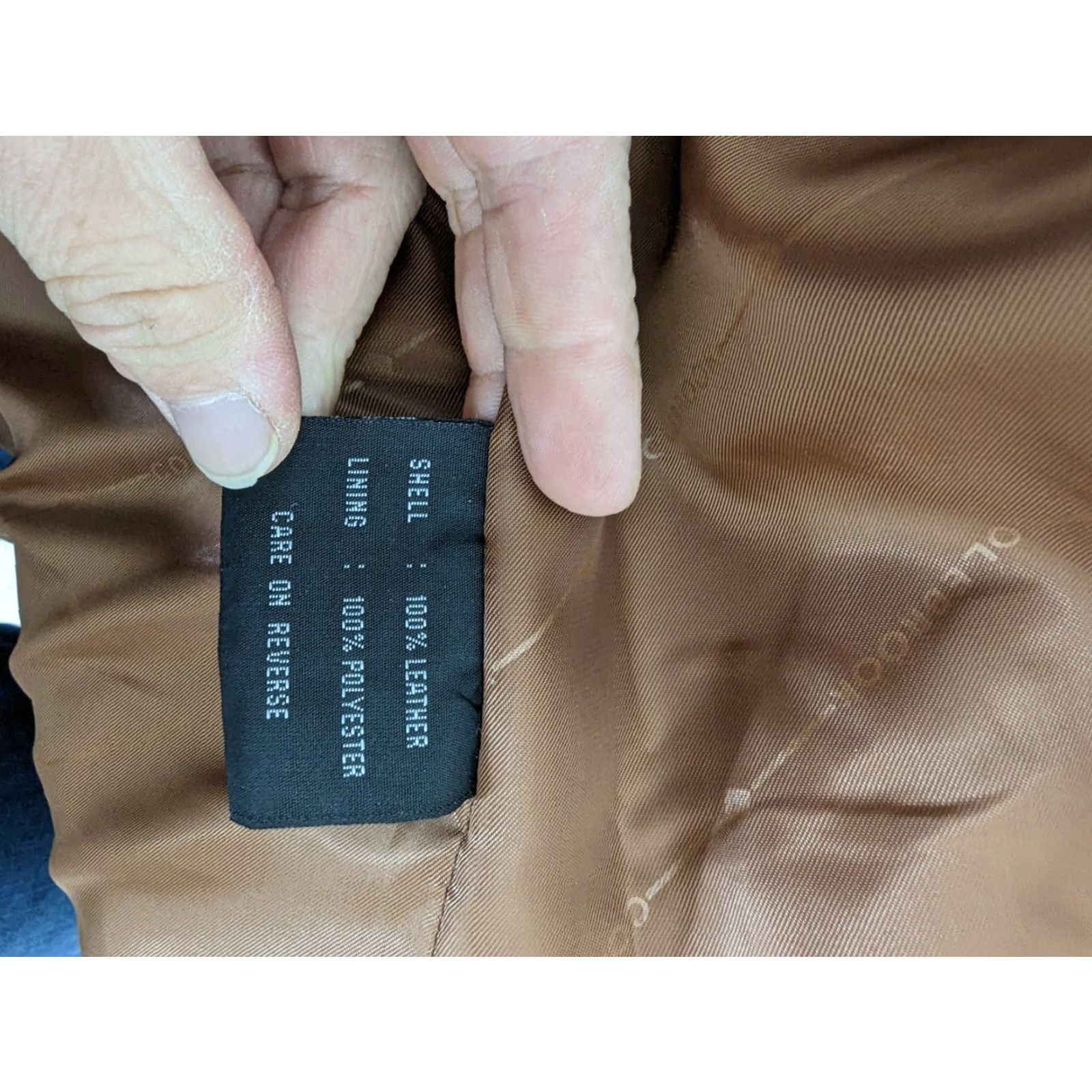 Vintage VINTAGE Y2K 00s Tan Brown Leather Jacket Moto Biker Coat Sz Large Women's Size L / US 10 / IT 46 - 5 Thumbnail