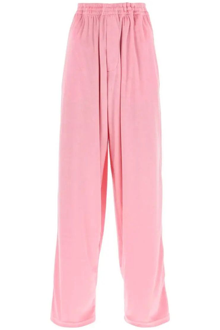 image of Balenciaga O1S22I1N0424 Chenille Joggers In Pink, Women's (Size 30)