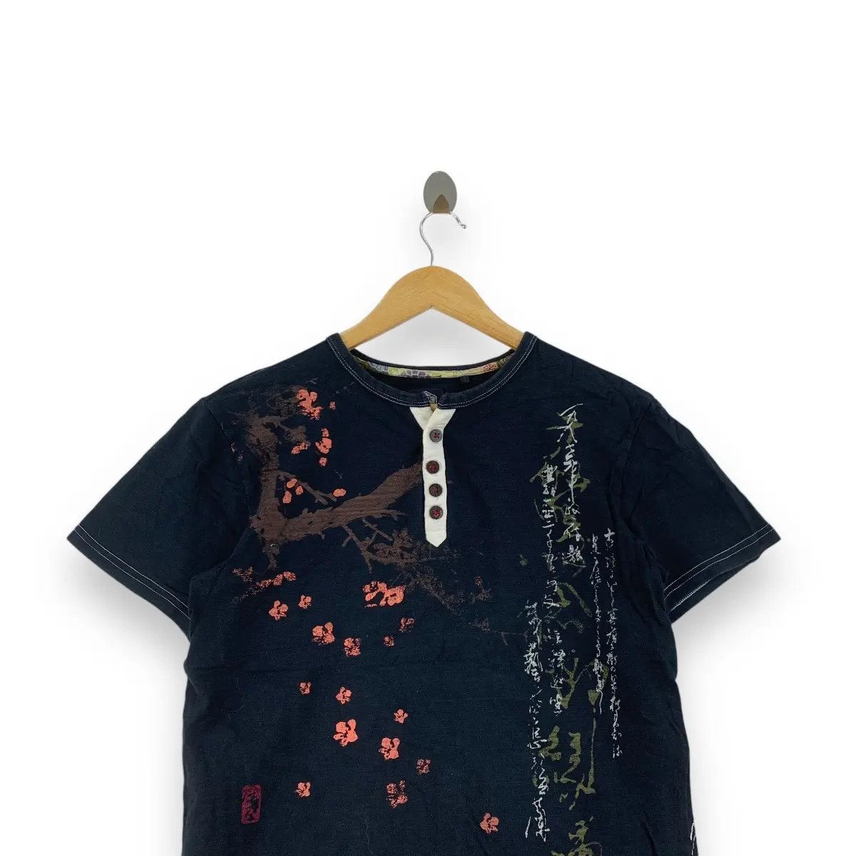 Japanese Brand Vintage JAPAN TRADITIONAL SAKURA Drop Phoenix Tee Shirt Size L / US 10 / IT 46 - 2 Thumbnail