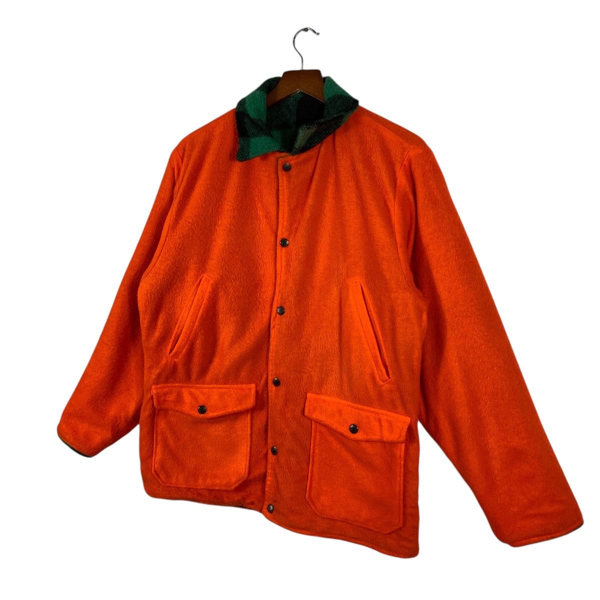 Japanese Brand Vintage 90s Codet Plaid Reversible Wool Button Jacket Size US M / EU 48-50 / 2 - 16 Thumbnail