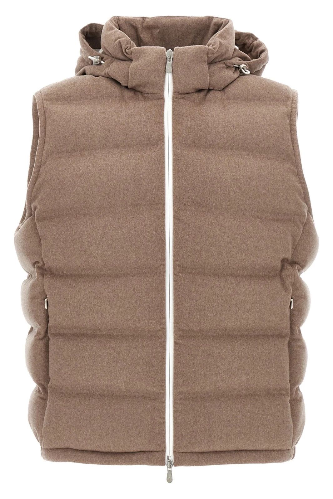 Brunello Cucinelli BRUNELLO CUCINELLI Beige Wool Vest New & Authentic Size US XL / EU 56 / 4 - 1 Thumbnail