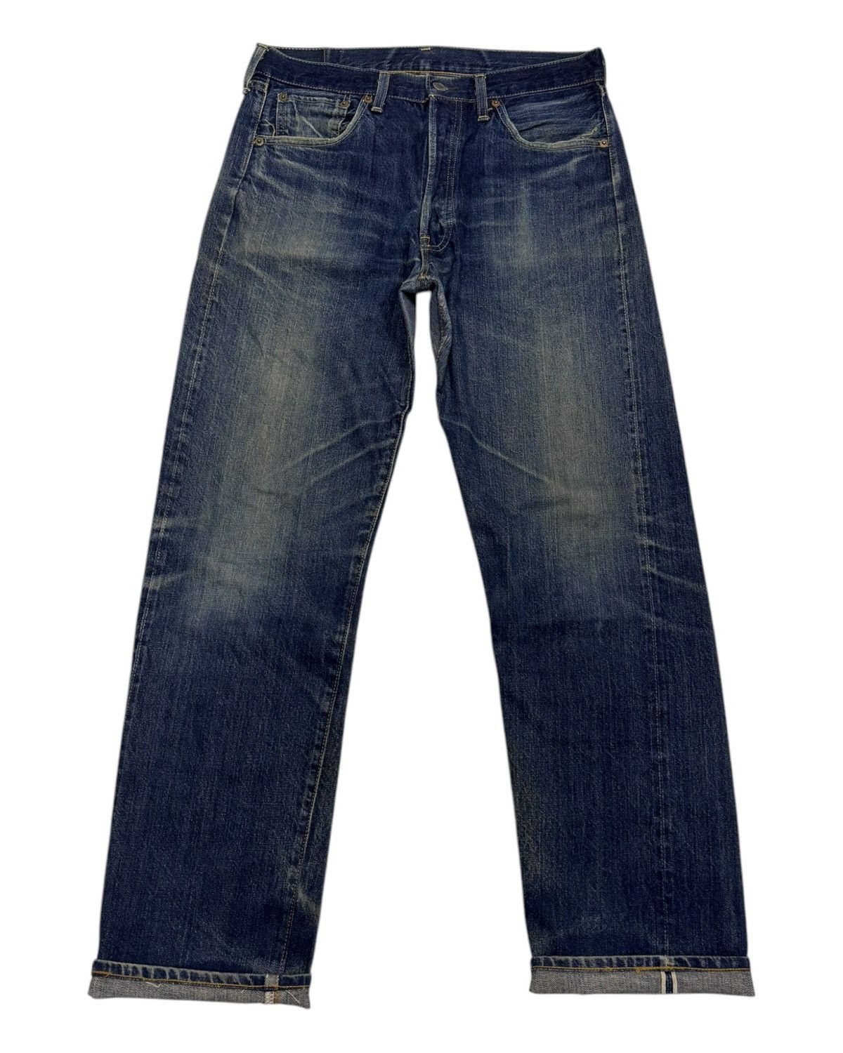Levi's 🔥VTG 501 BIG E SELVEDGE DISTRESSED DENIM JEANS Size US 32 / EU 48 - 1 Thumbnail