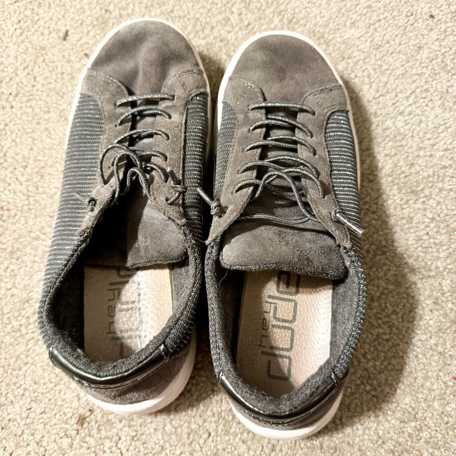 Other Hey Dude Women Size 9 Kenina Sparkling Grey Laced Slip On Size US 9 / IT 39 - 4 Thumbnail