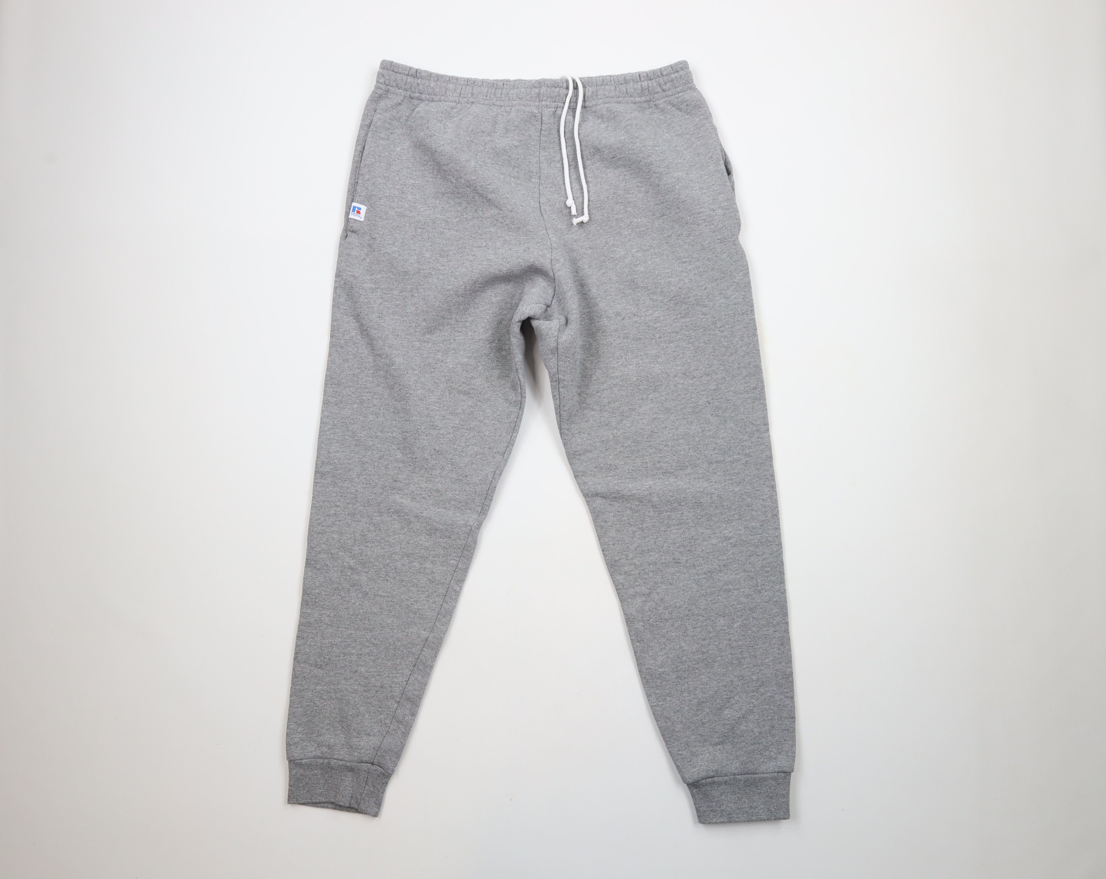 Russell Athletic × Vintage Vintage 90s Russell Athletic Blank Sweatpants Joggers Gray Size US 36 / EU 52 - 1 Thumbnail