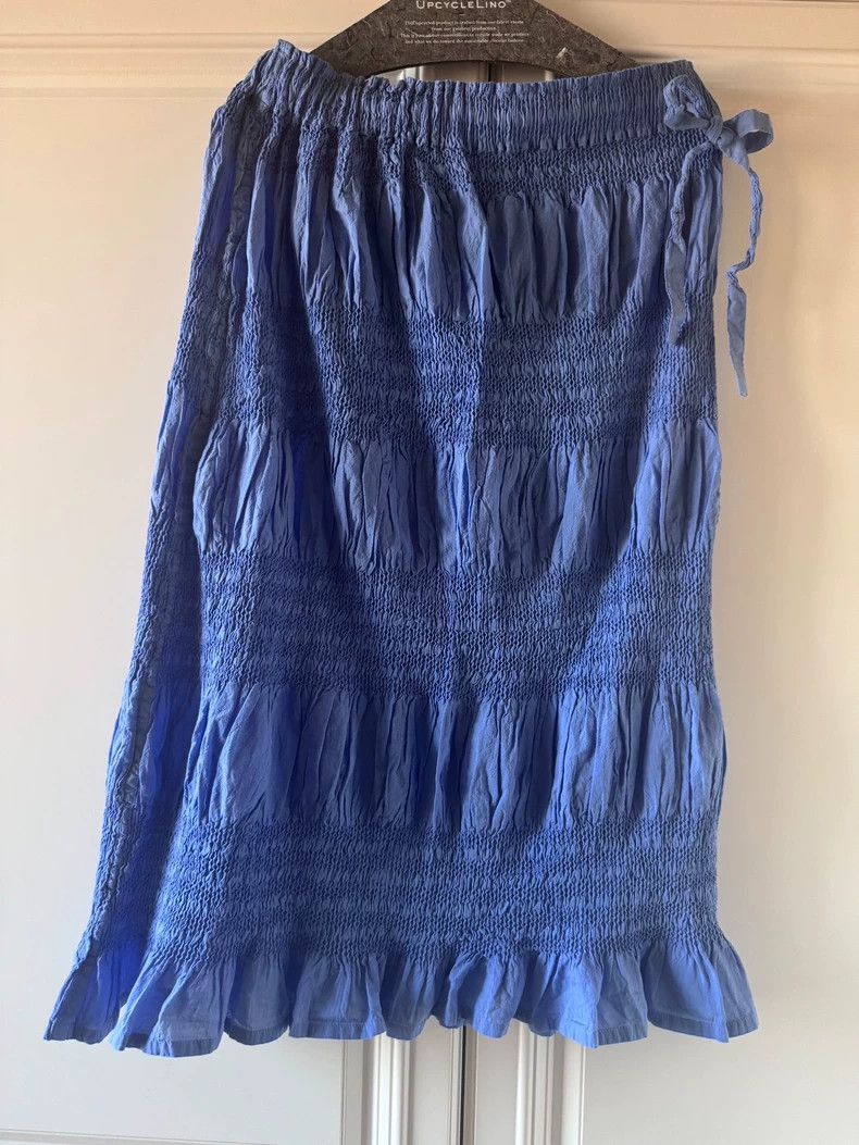 Issey Miyake Issey Miyake size:one size Blue skirt Size 23" - 3 Thumbnail