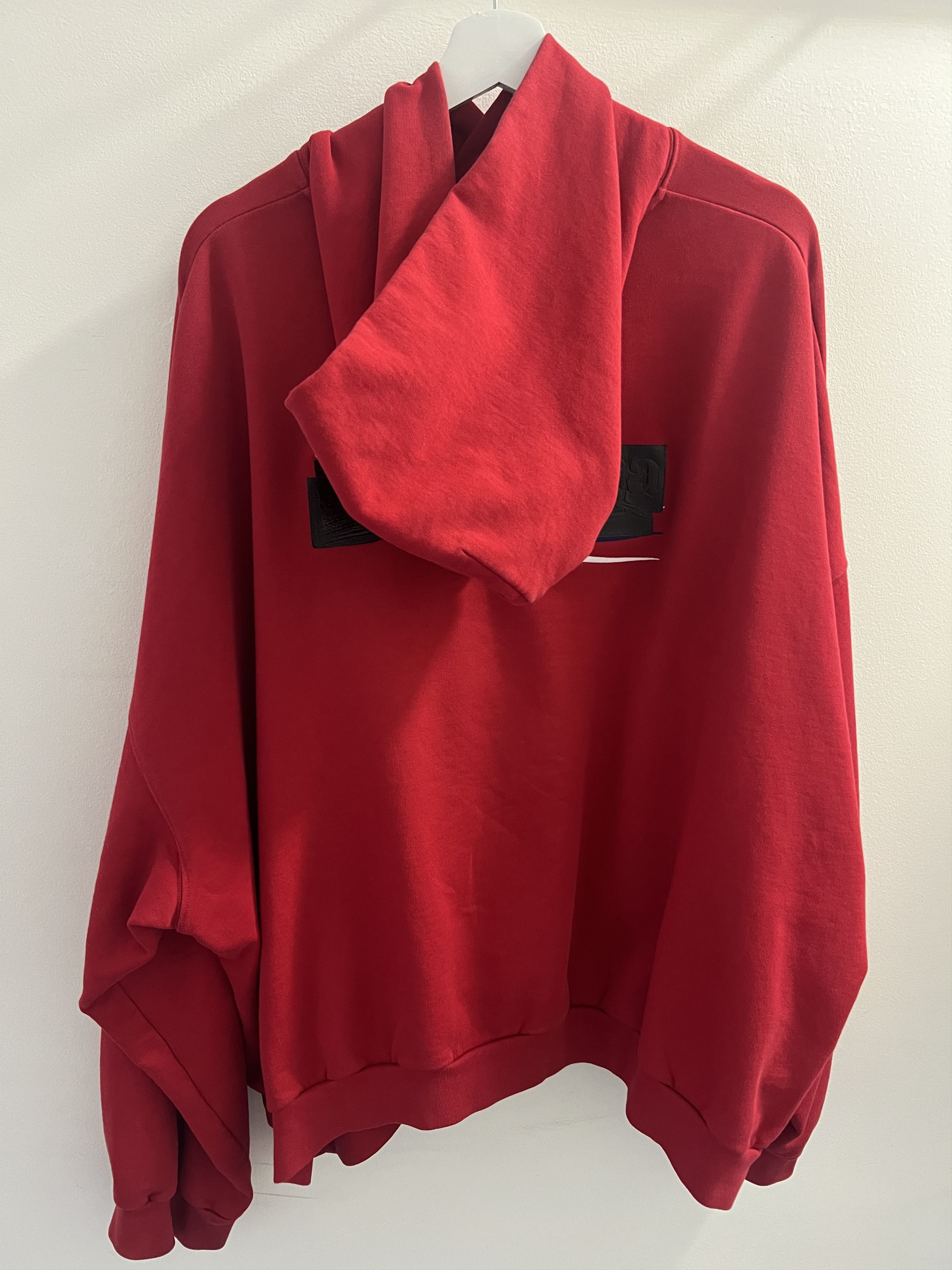 Balenciaga Balenciaga Gaffer Hoodie Red Size US M / EU 48-50 / 2 - 2 Thumbnail