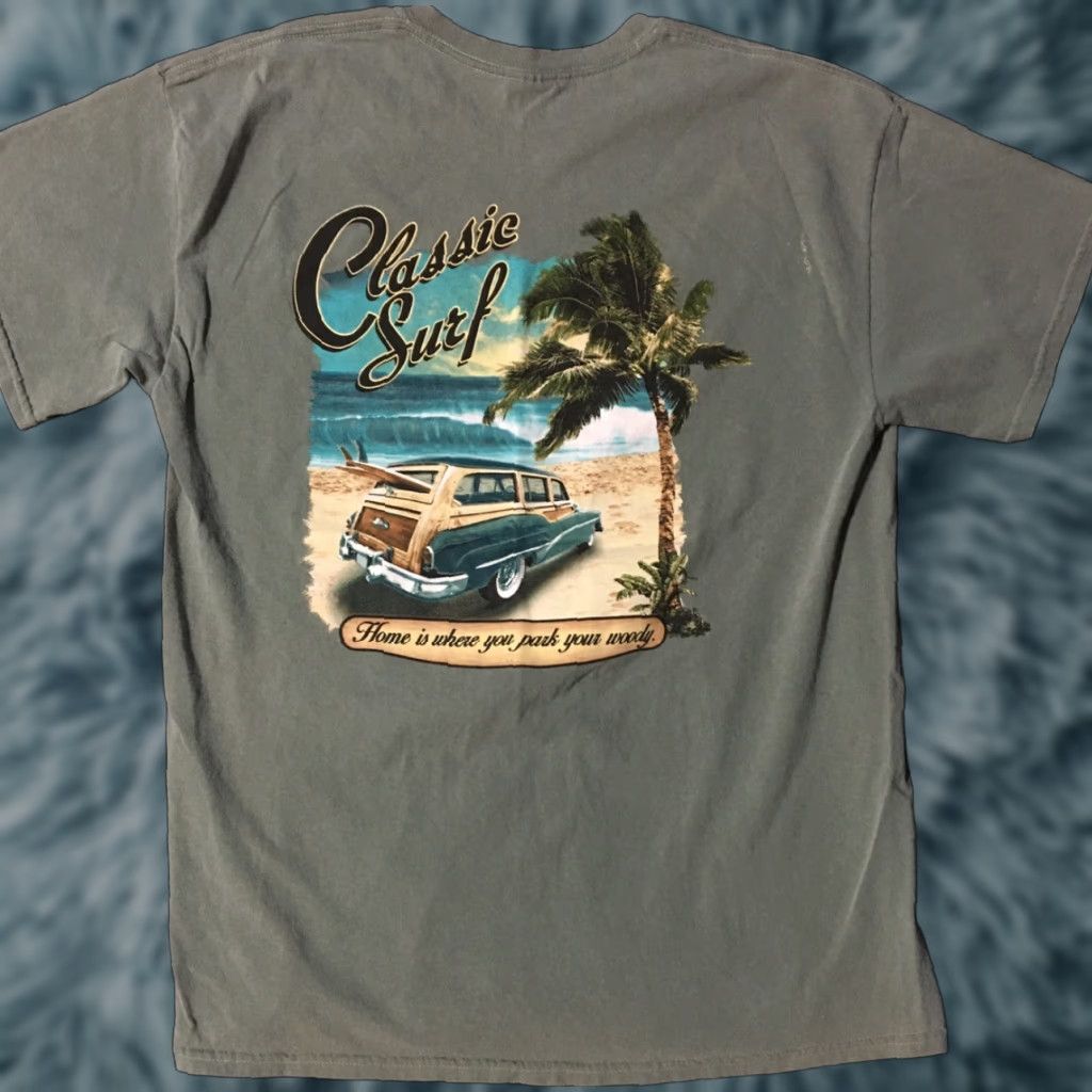 Vintage VINTAGE Kauai T-Shirt Men L Green Classic Surf Hawaii Faded Paint Embroidered 90s Grunge Beach Waves Skate Ocean Hawaii Surf USA Boys Mens Size US L / EU 52-54 / 3 - 1 Thumbnail
