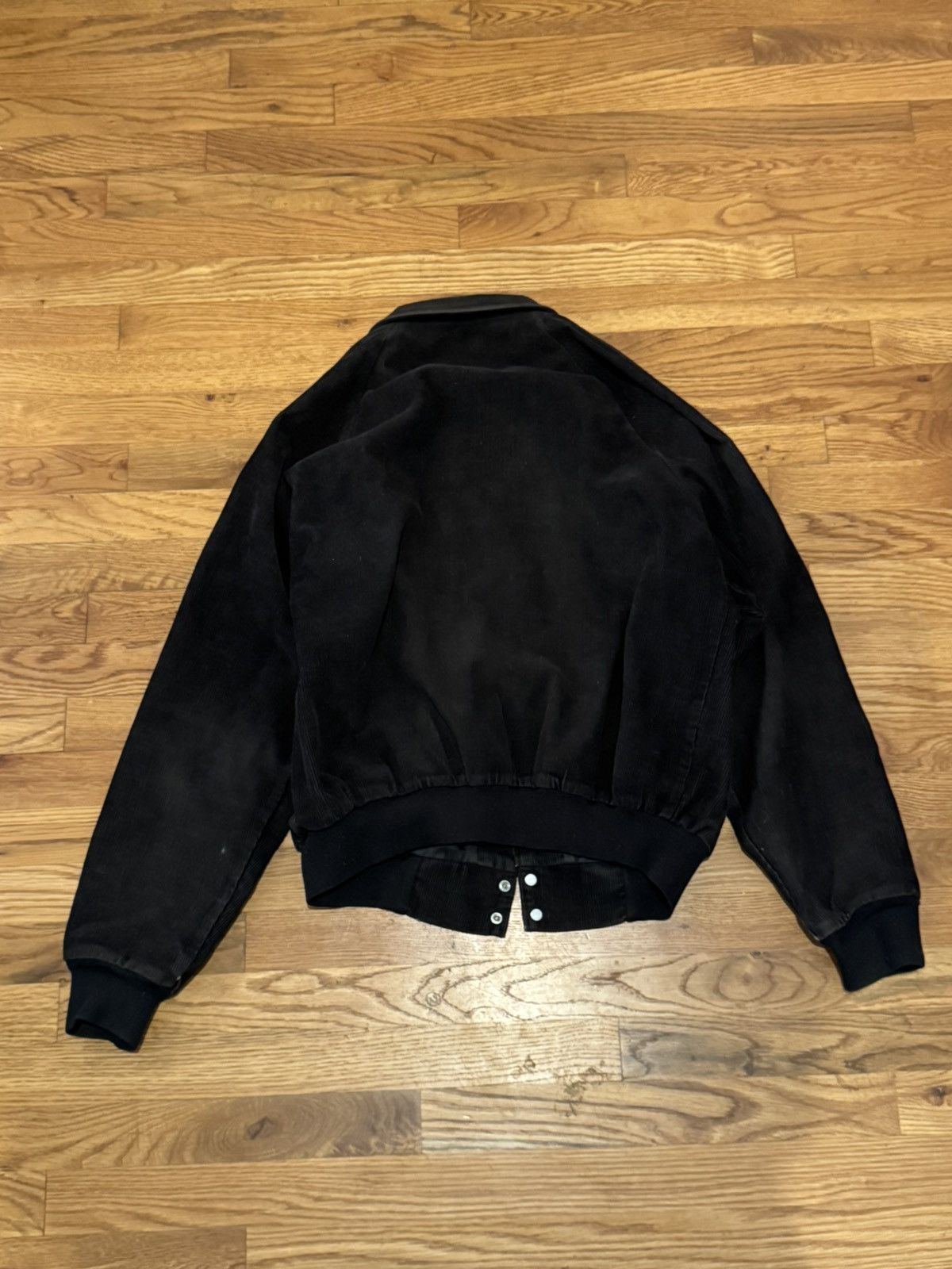 Other Vintage '70s/'80s Black Corduroy Bomber Jacket Size US L / EU 52-54 / 3 - 4 Thumbnail