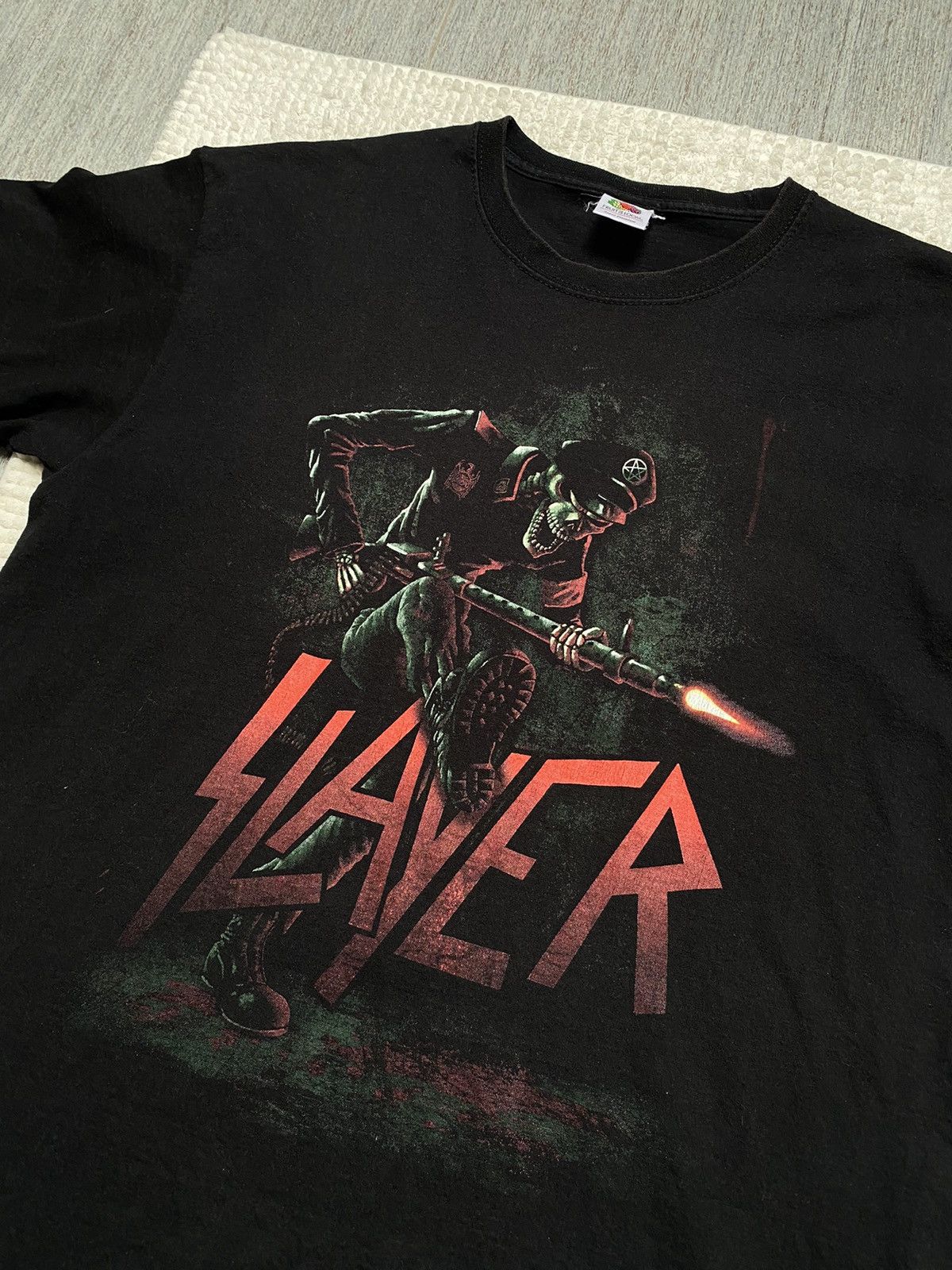 Band Tees × Slayer × Vintage Slayer tour tee 2007 skull soldier y2k alternative opium Size US L / EU 52-54 / 3 - 13 Thumbnail