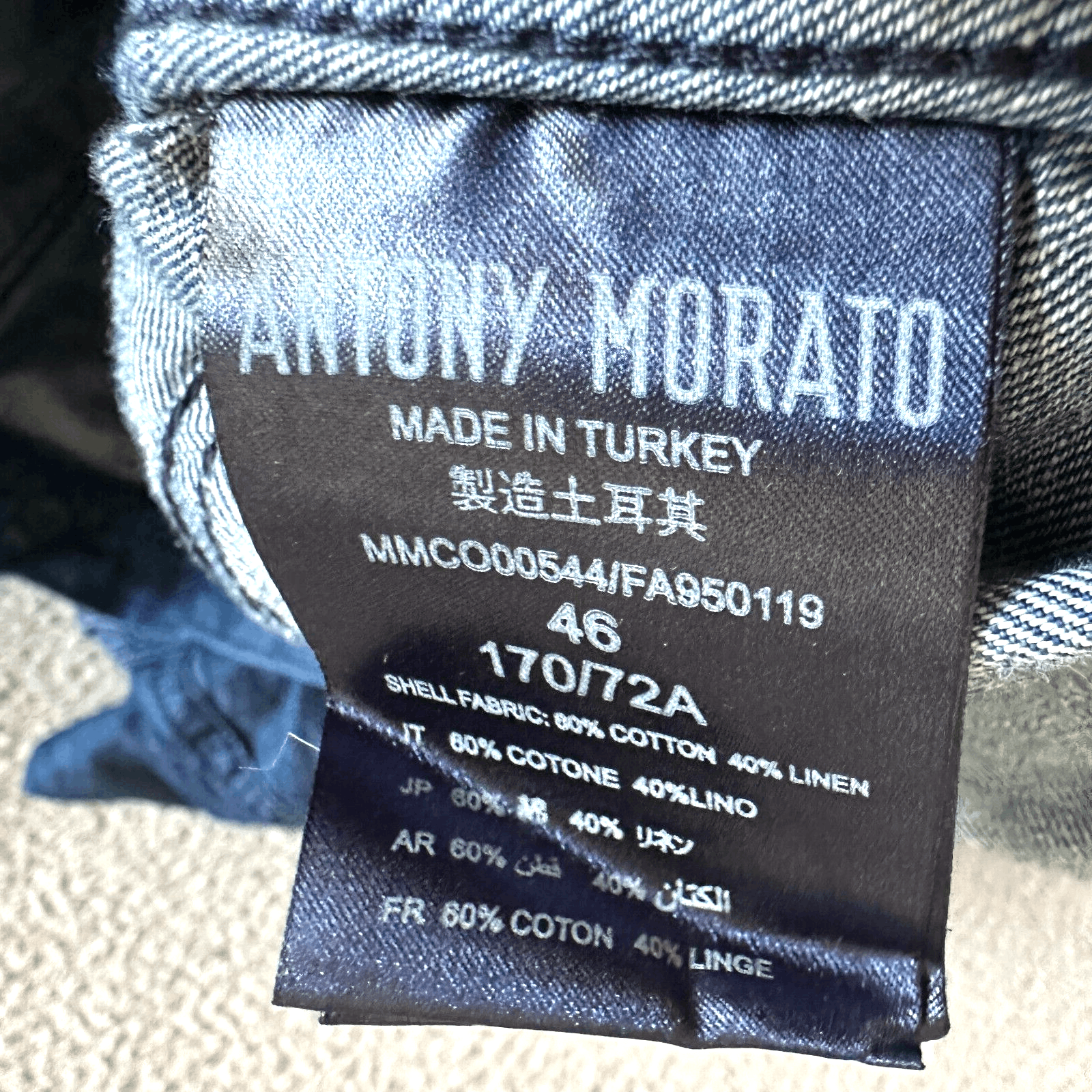 Antony Morato Antony Morato Denim Jacket Button Front Dark Was Size US S / EU 44-46 / 1 - 8 Thumbnail