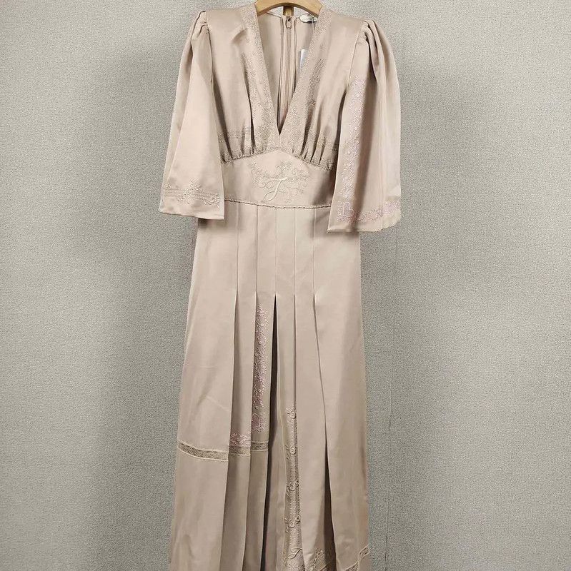 Fendi Fendi Blush Pink Cotton Dress Size S 0089 Size S / US 4 / IT 40 - 1 Thumbnail