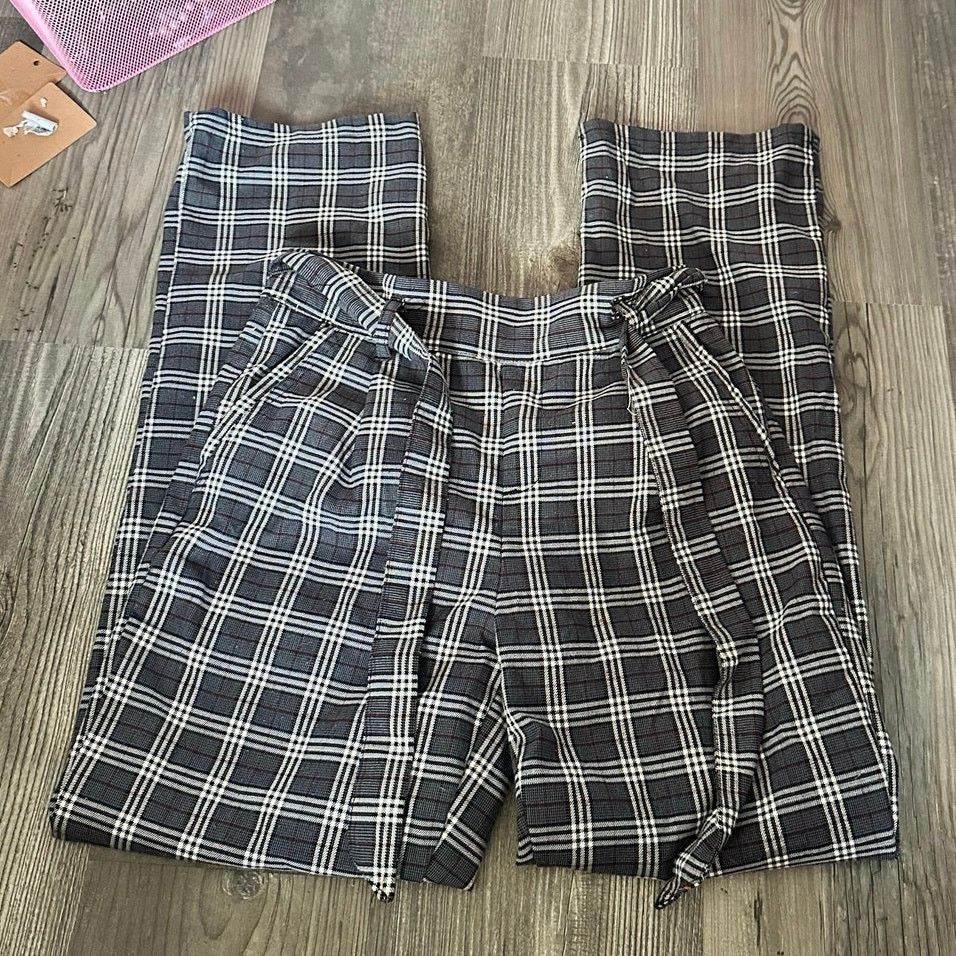 Other hot kiss gray black white gingham high waisted pants Size 28" / US 6 / IT 42 - 1 Thumbnail