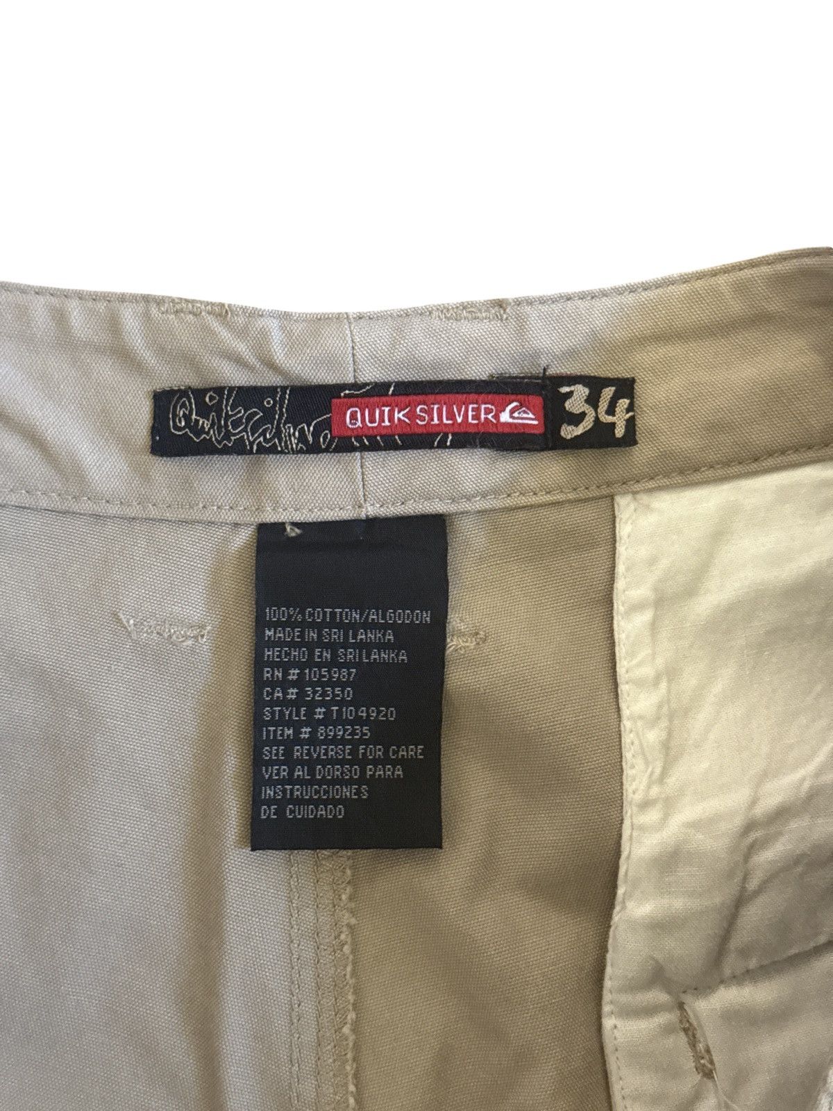 Quiksilver Vintage quicksilver baggy shorts Size US 34 / EU 50 - 2 Thumbnail