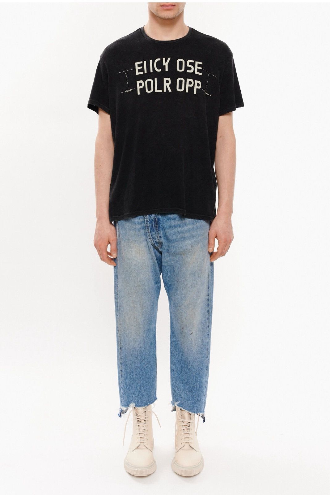 Japanese Brand × R13 Last Size R13 Cropped Crossover Jeans Size US 29 - 4 Thumbnail