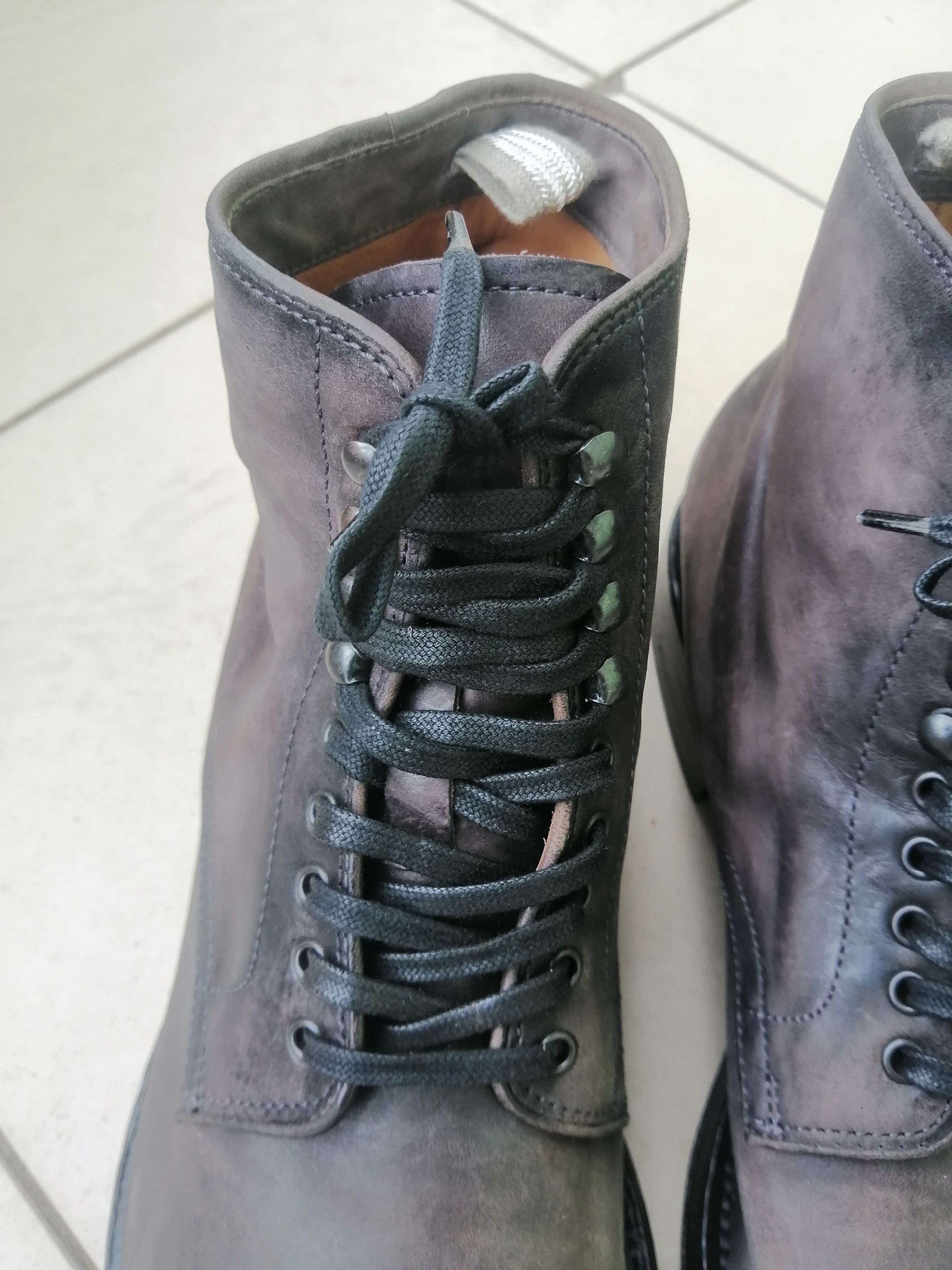Officine Creative Officine Creative Burnished Leather Lace-Up Boots Size US 8 / EU 41 - 10 Thumbnail