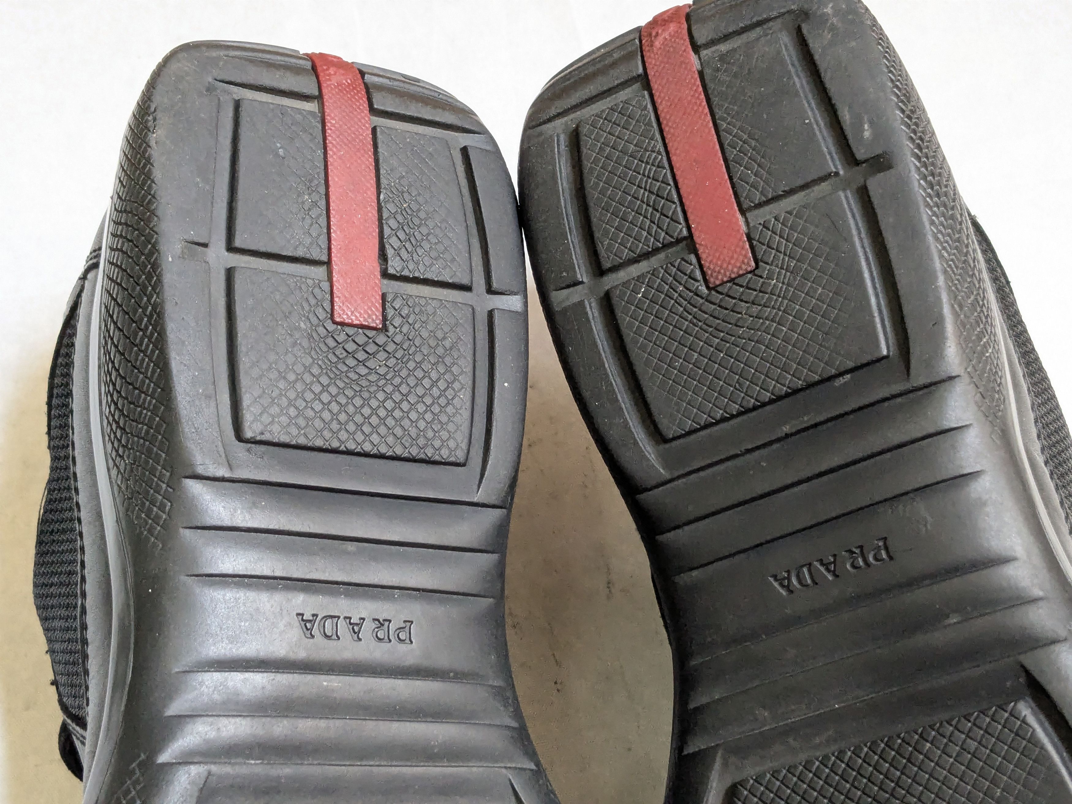 Prada Prada America's Cup Sneakers Black 9 Low Tops Leather Red Size US 9 / EU 42 - 17 Thumbnail