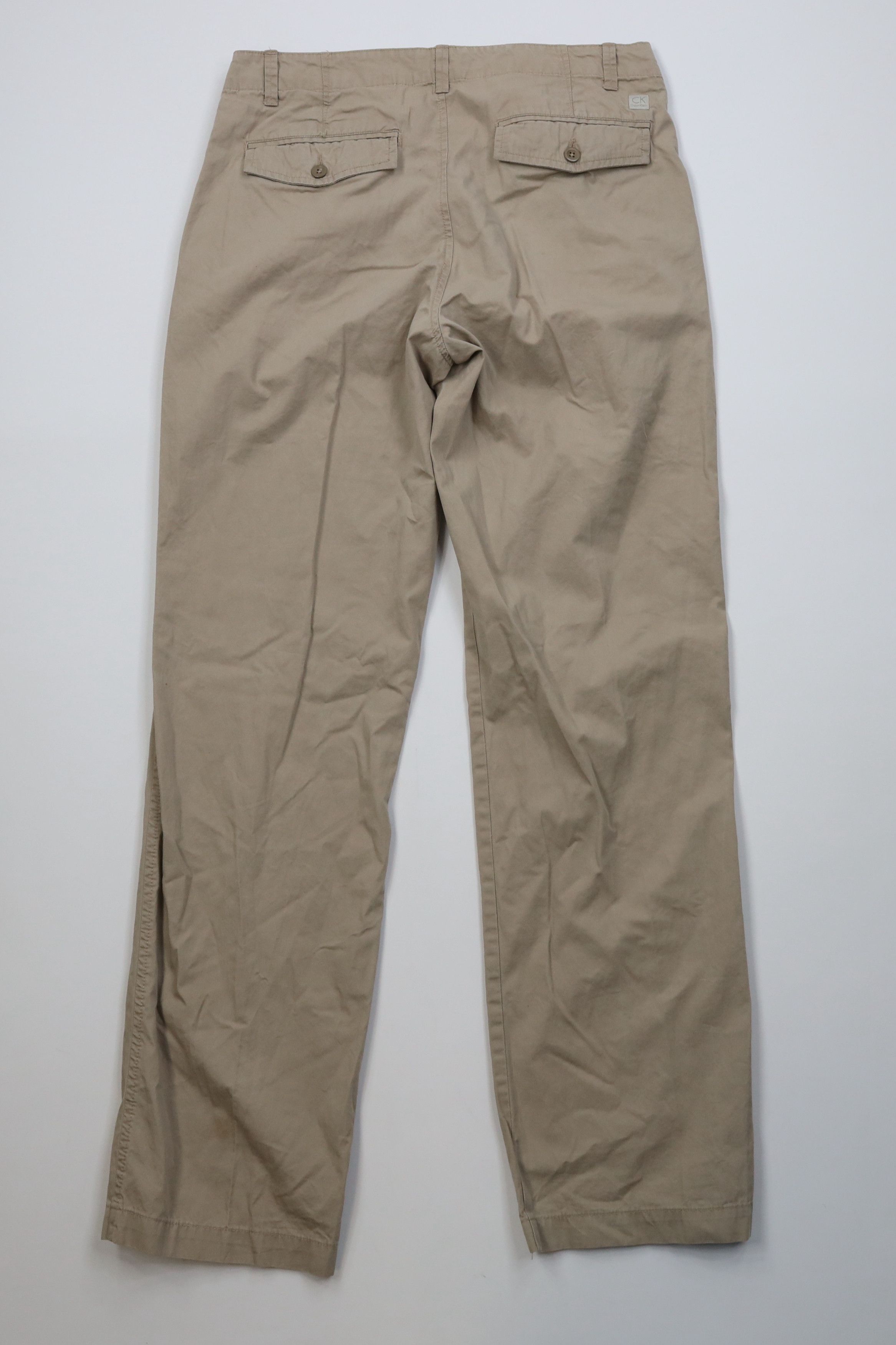 Calvin Klein Vintage 90s Y2K Calvin Klein Straight Leg Chino Pants Beige Size US 32 / EU 48 - 10 Thumbnail