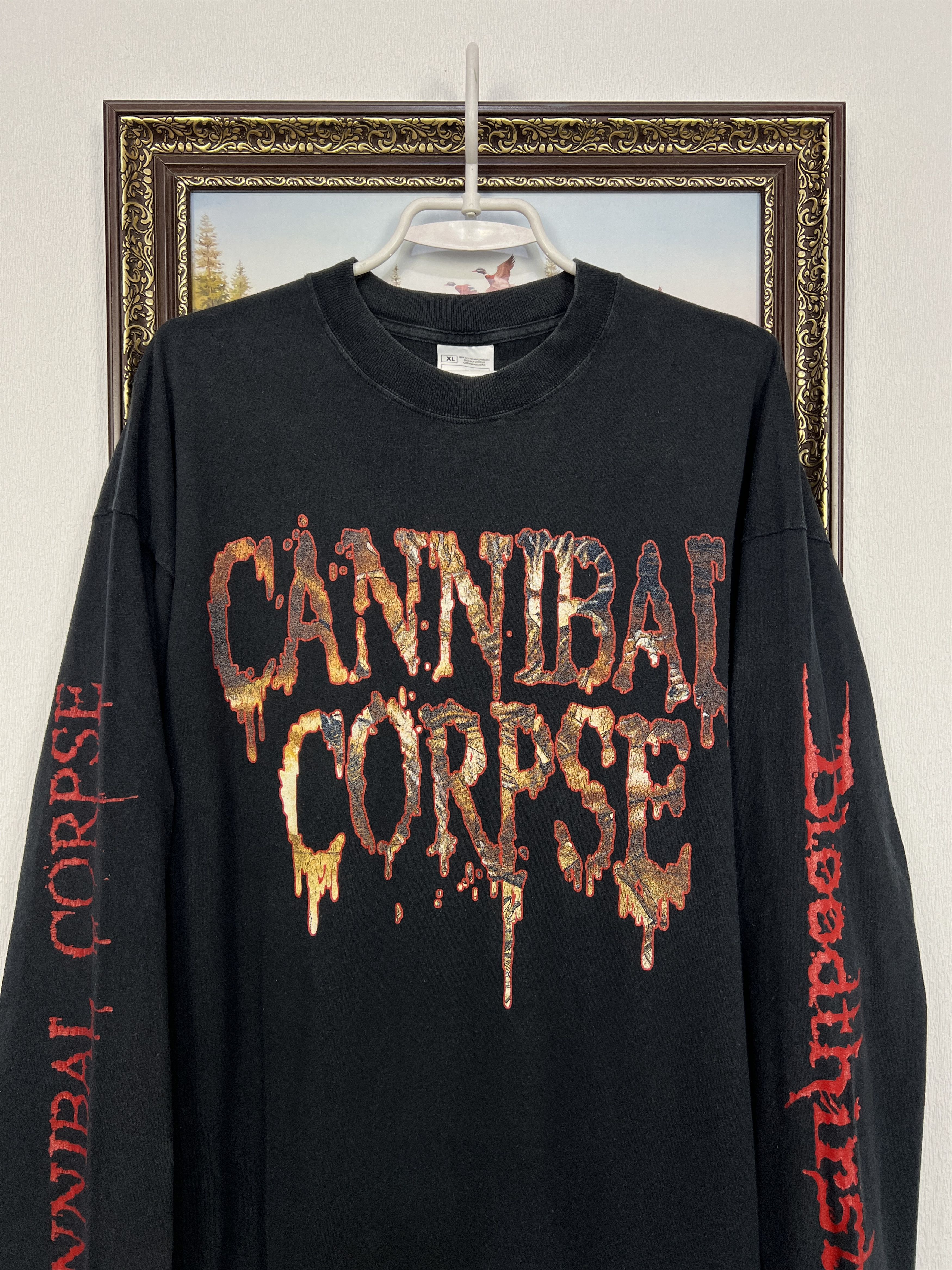 Other Vintage Cannibal Corpse Bloodthirst Long Sleeve Tee Shirt Size US XL / EU 56 / 4 - 2 Thumbnail
