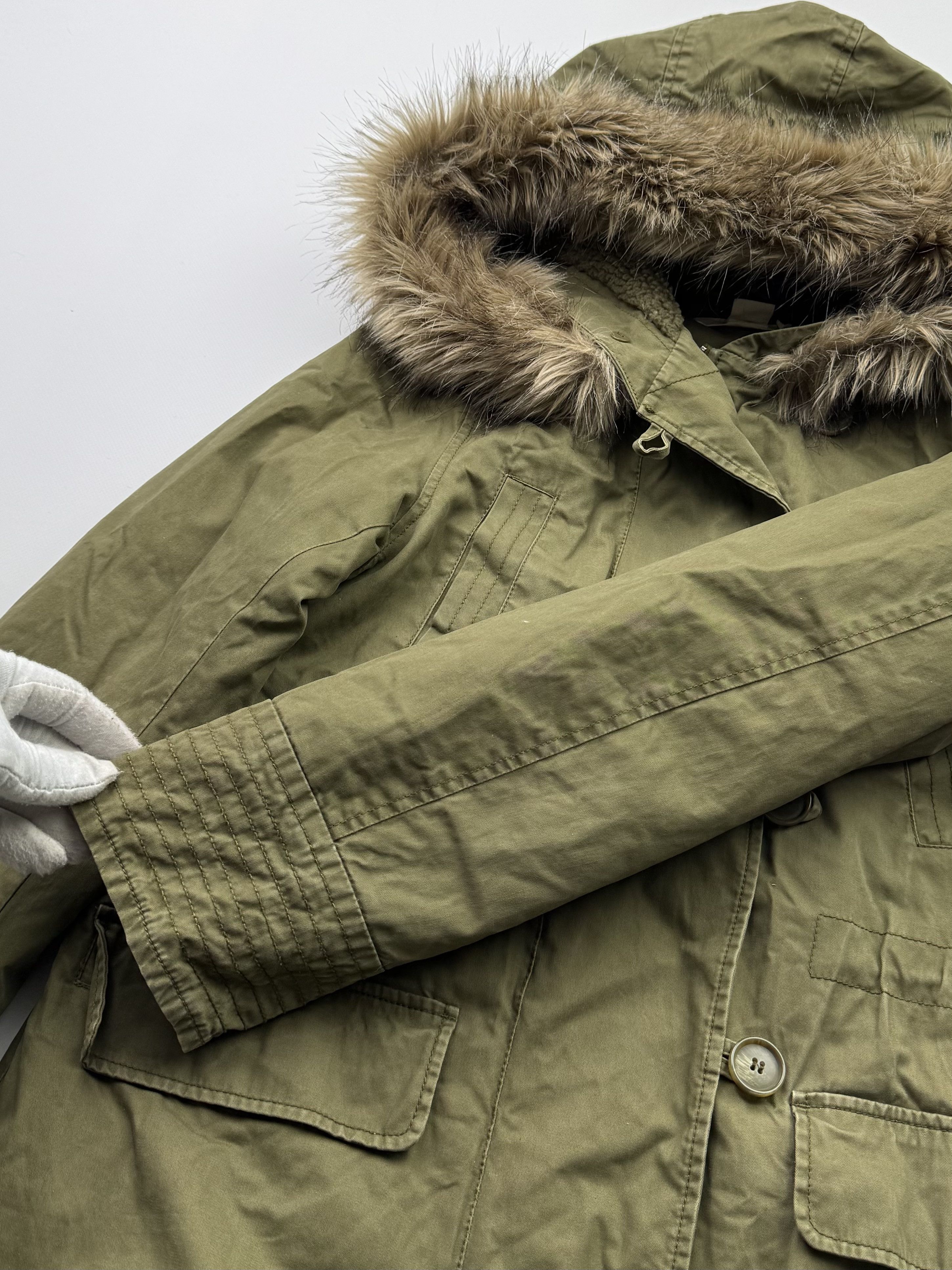 Japanese Brand Vintage Parka With Faux Fur Hood B782(V253)E2 Size M / US 6-8 / IT 42-44 - 4 Thumbnail