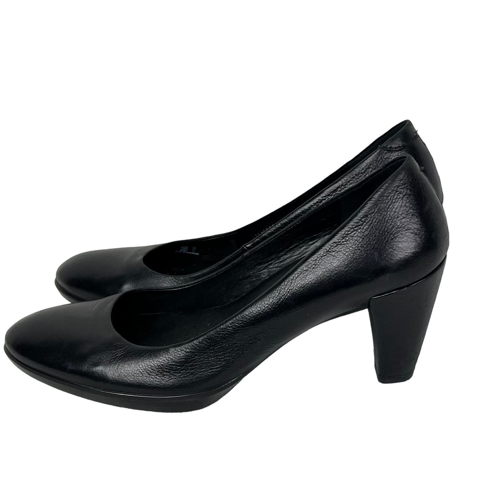 Ecco Women's Classic Black Leather Pumps Heels