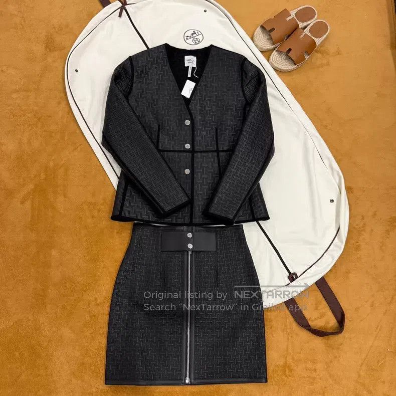 Hermes Hermes Black Lamb Leather Jacket Size XS / US 0-2 / IT 36-38 - 3 Thumbnail