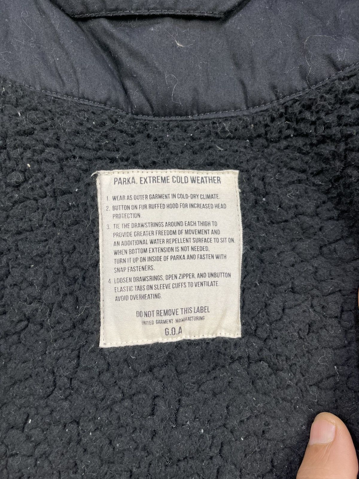 GOA Y2k GOA Apocalypse Racoon Fur Military Fishtail Parka Size US L / EU 52-54 / 3 - 15 Thumbnail