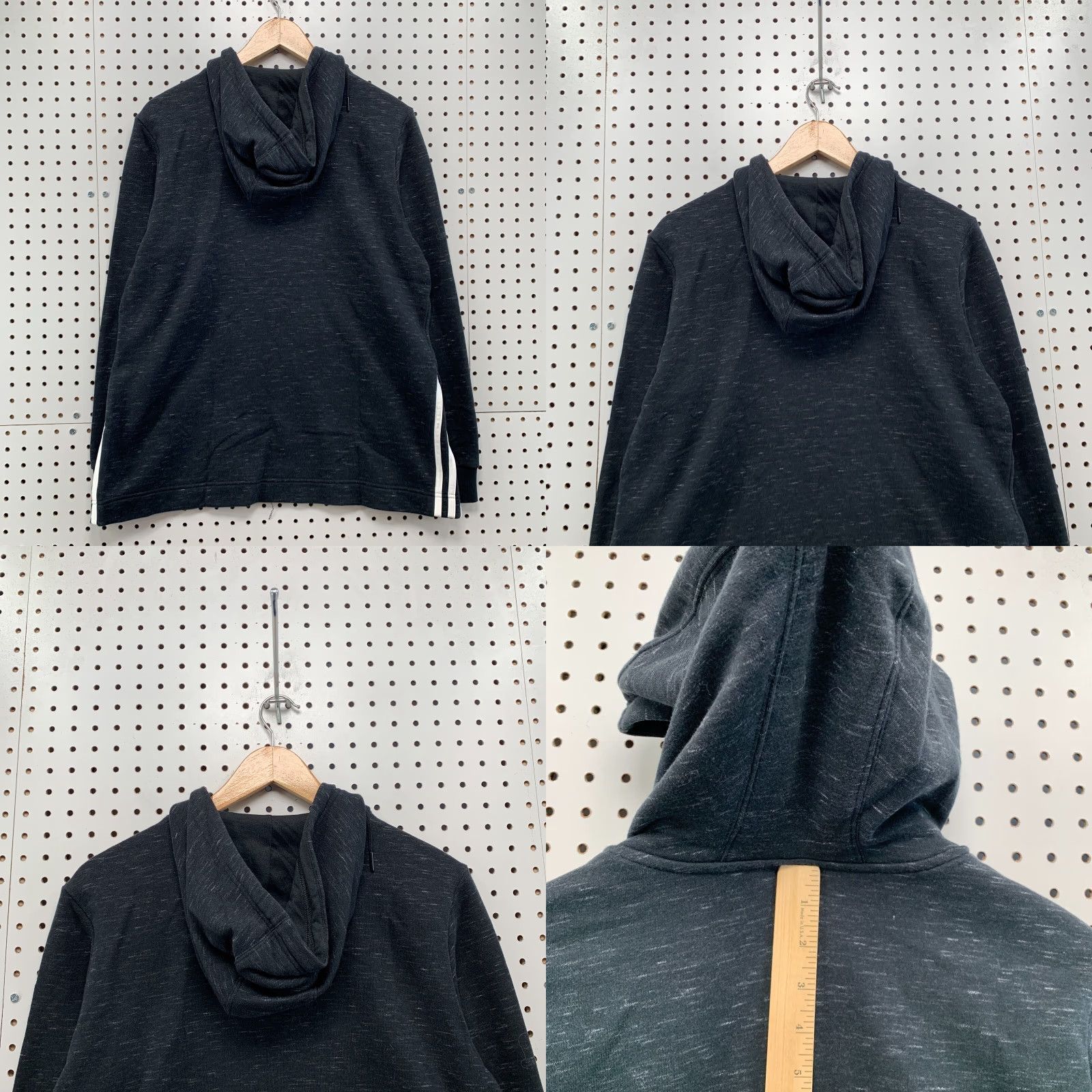 Adidas Adidas Hooded Sweatshirt Black Womens Medium Active Running Pullover 21.5x26.5 Size M / US 6-8 / IT 42-44 - 8 Thumbnail