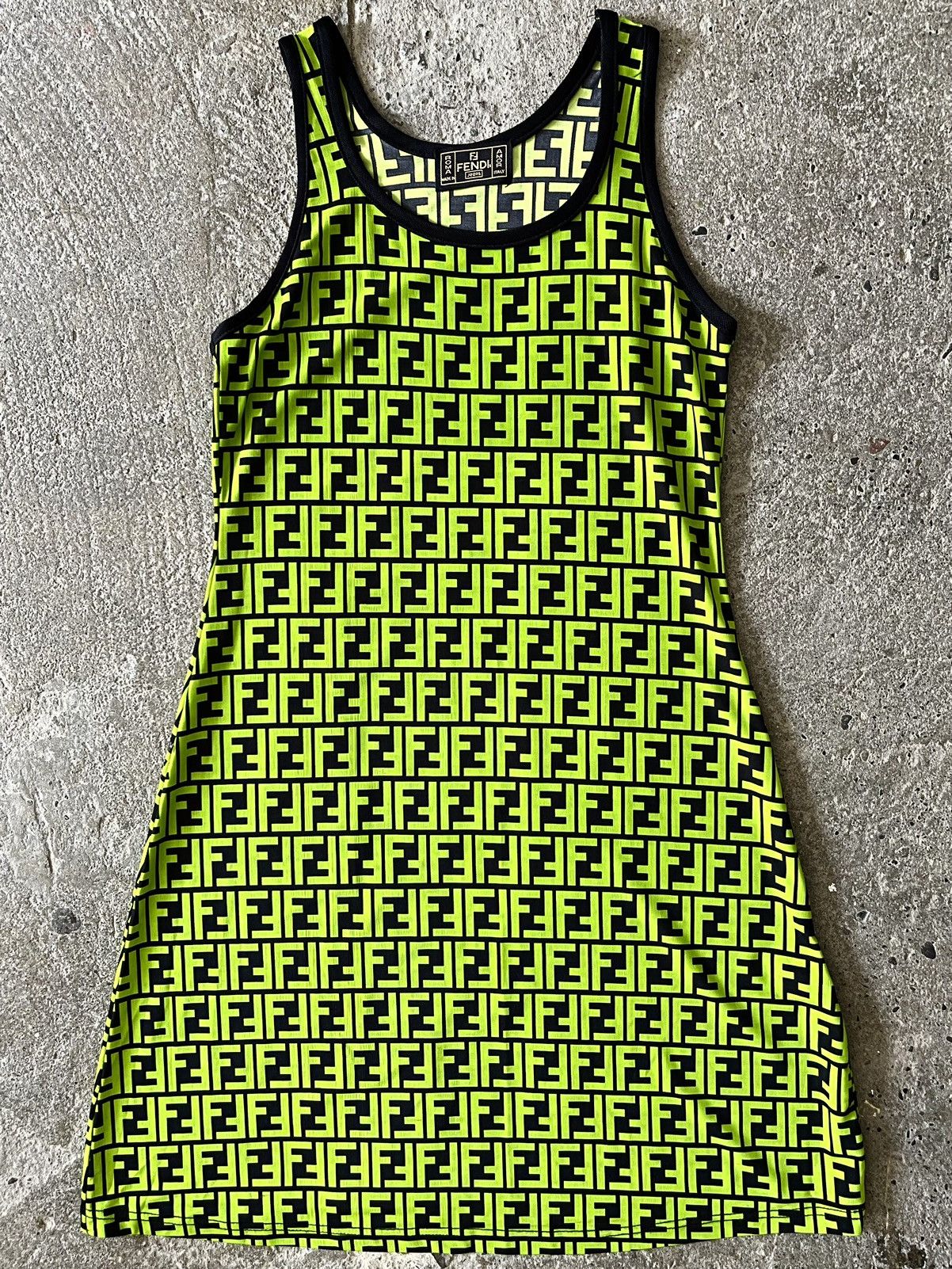 Vintage fendi logo dress sales