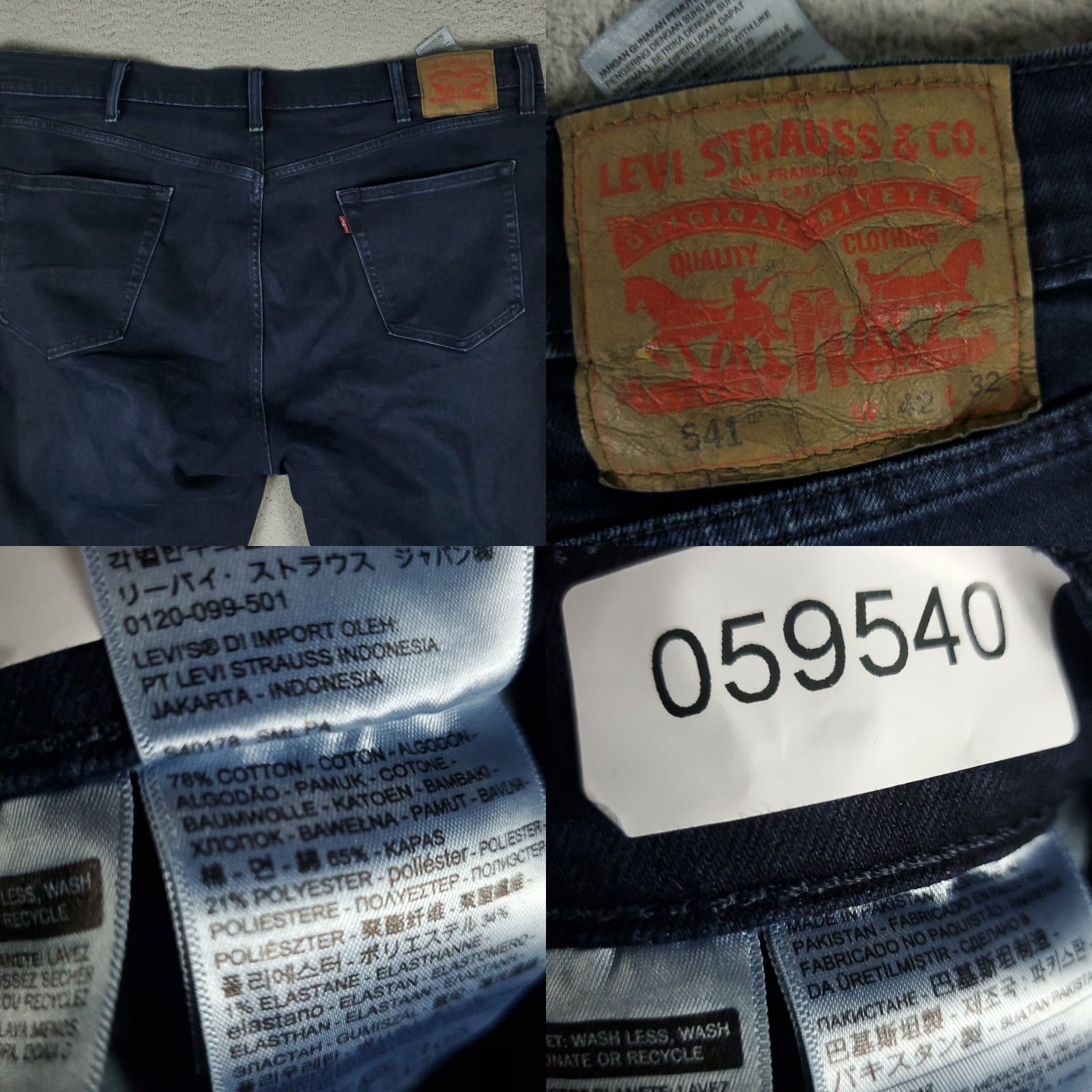 Levi's Levi's 541 Jeans Men's Athletic Fit Straight Leg Denim Pants Size 42x32 Blue Size US 42 / EU 58 - 8 Thumbnail