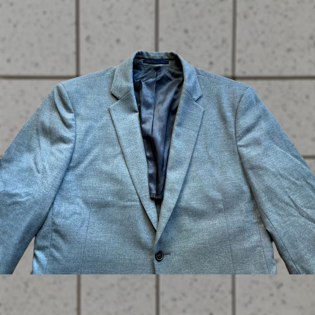 J.Crew J.CREW Blazer Mens 41R Gray Travel Destination Stretch Regular Two-Button Blazer Shirt? Size 42R - 1 Thumbnail