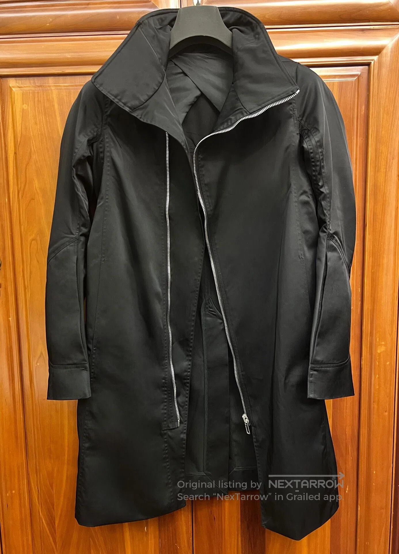 Rick Owens Rick Owens Black Asymmetric Zip Jacket. Size US M / EU 48-50 / 2 - 3 Thumbnail