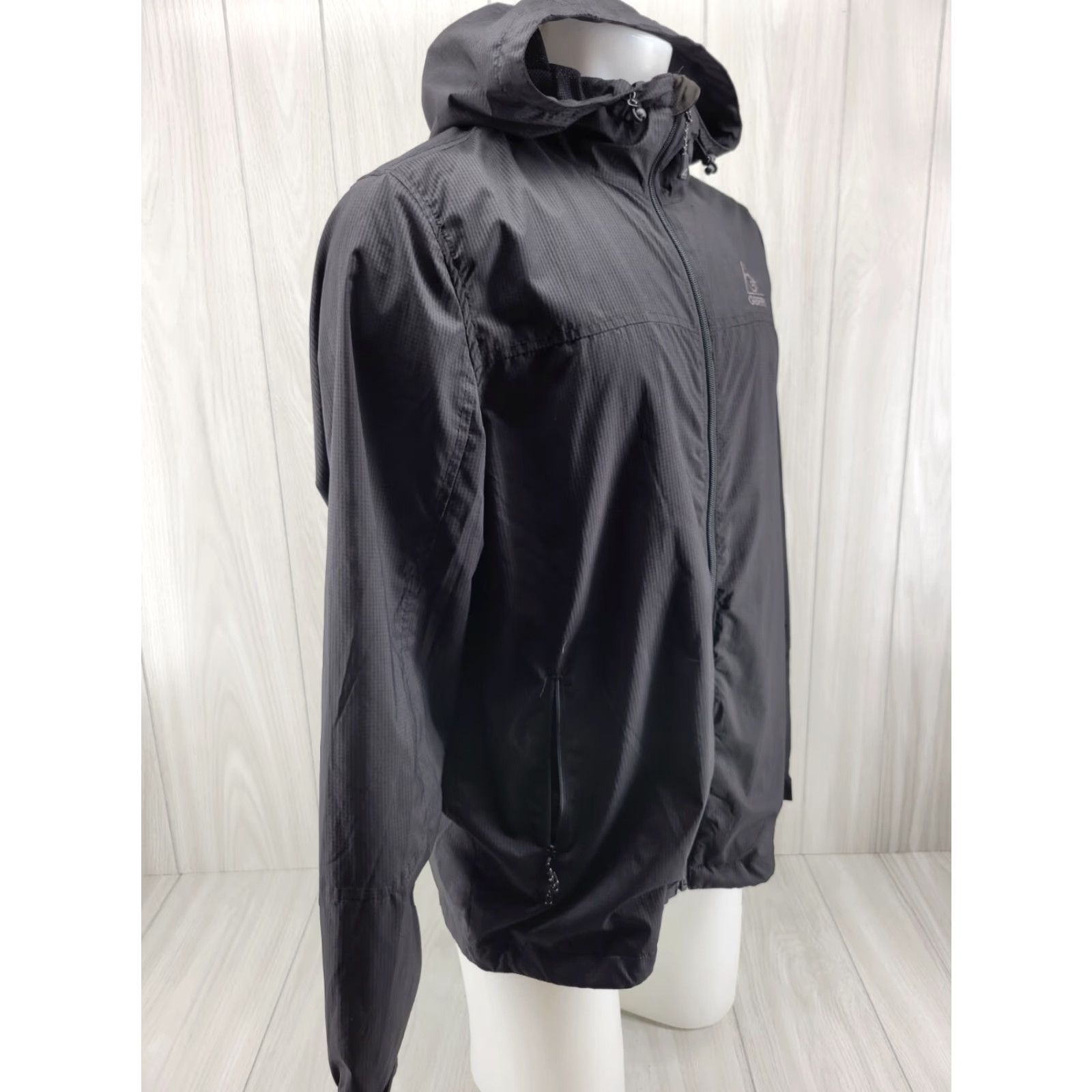 Vintage Gerry Jacket Hooded Windbreaker Men’s Black Medium Size US M / EU 48-50 / 2 - 4 Thumbnail