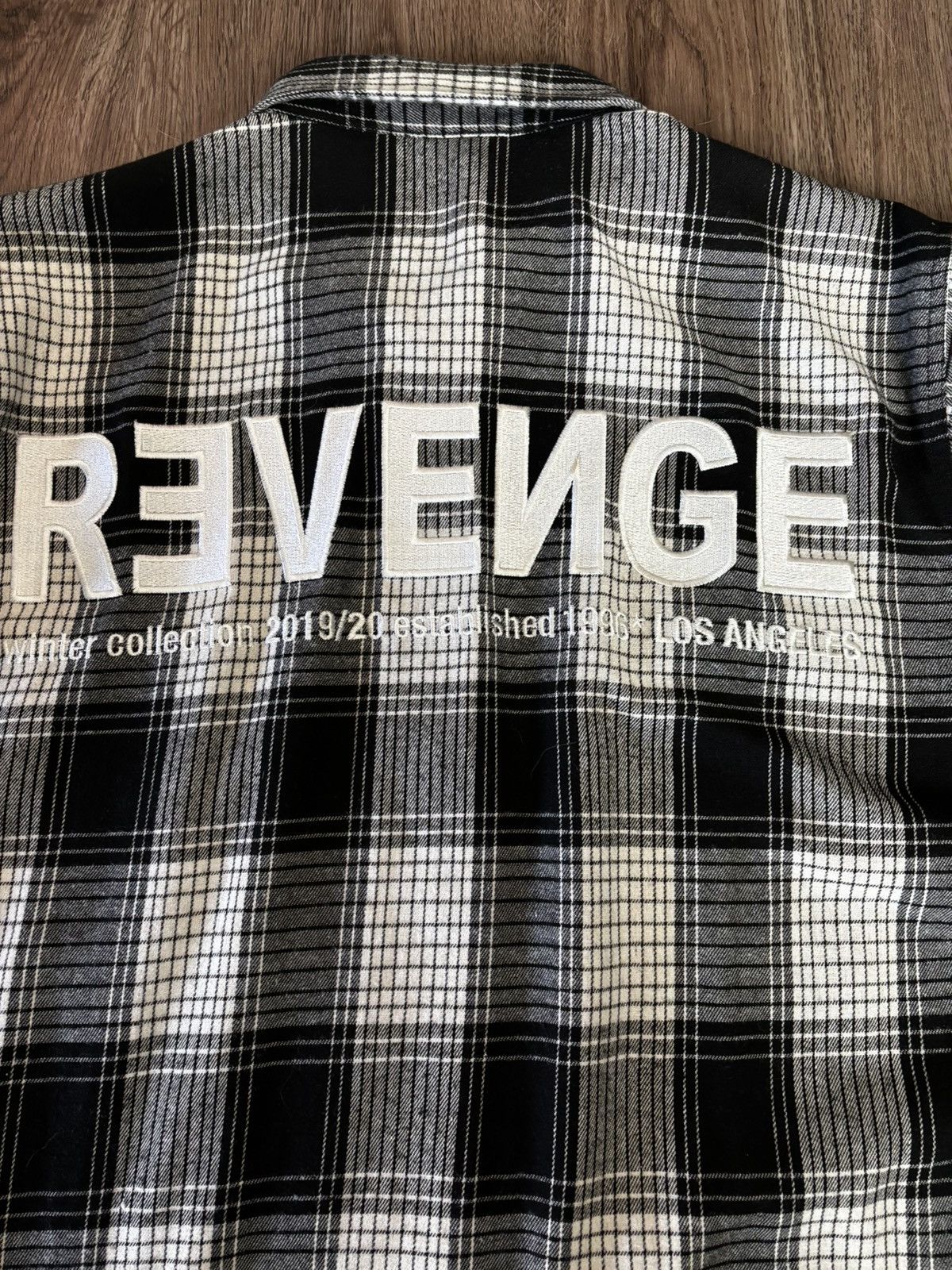 Revenge Revenge Flannel Overshirt Size US L / EU 52-54 / 3 - 2 Thumbnail