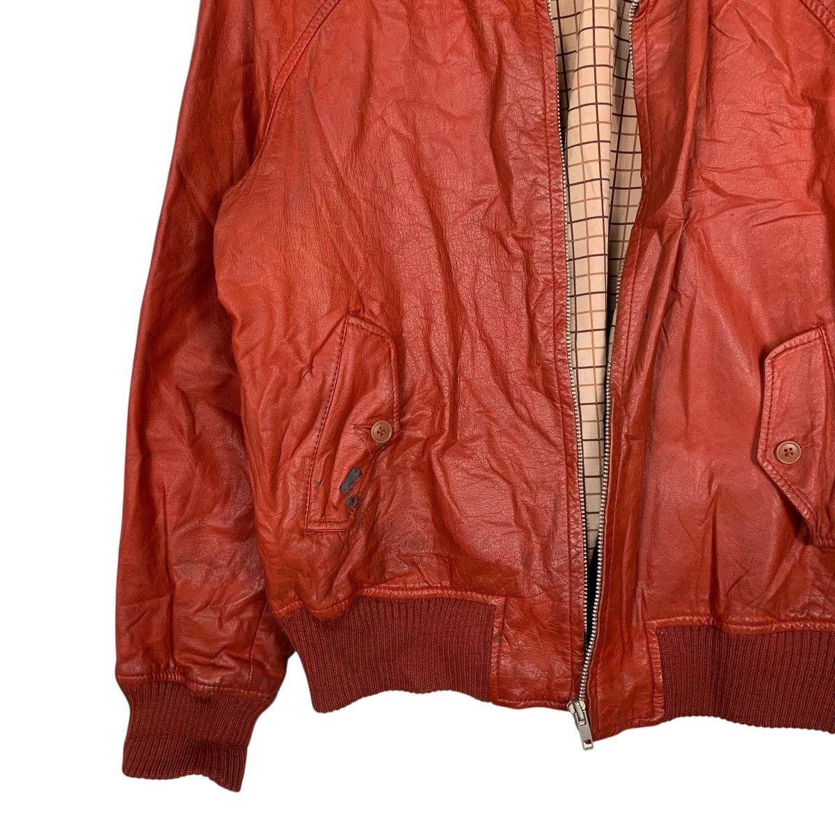 Japanese Brand Vintage Japanese Brand Red Leather Jacket Size US S / EU 44-46 / 1 - 3 Thumbnail