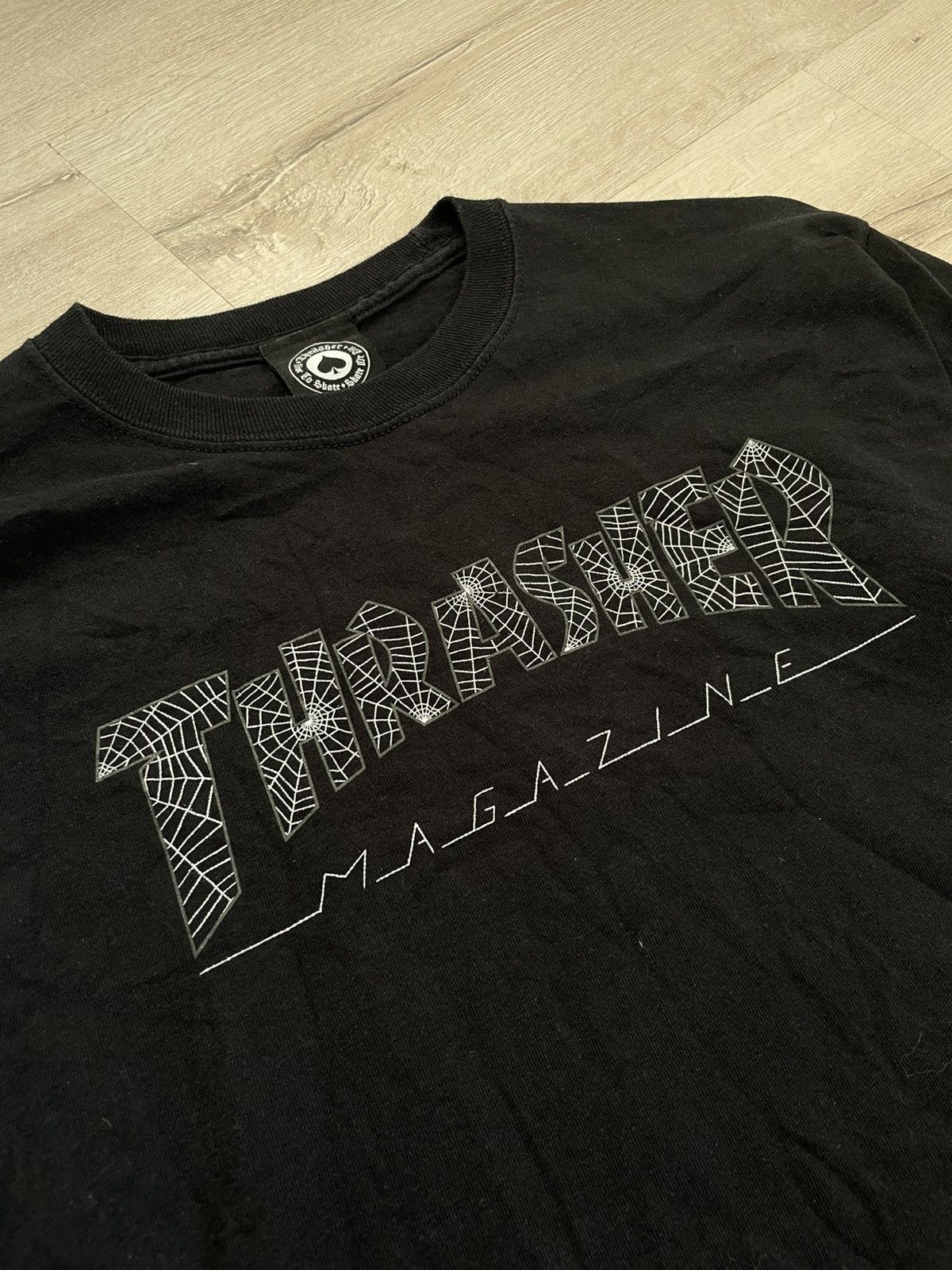Thrasher Rare Thrasher Longsleeve With Spider Web Sk8 Size US M / EU 48-50 / 2 - 6 Thumbnail