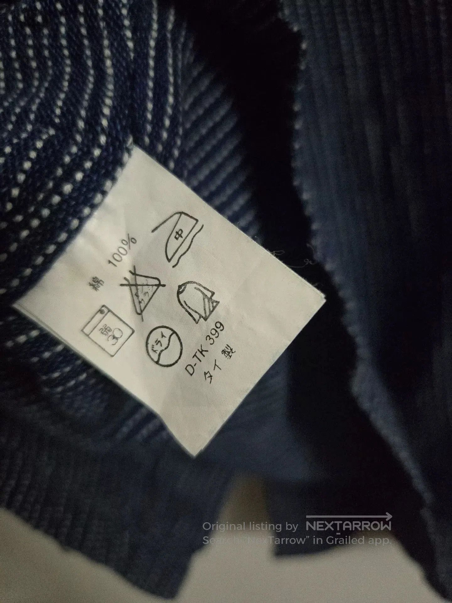 Japanese Brand Indigo Dyed Check Long Sleeve Shirt. Size US S / EU 44-46 / 1 - 4 Thumbnail