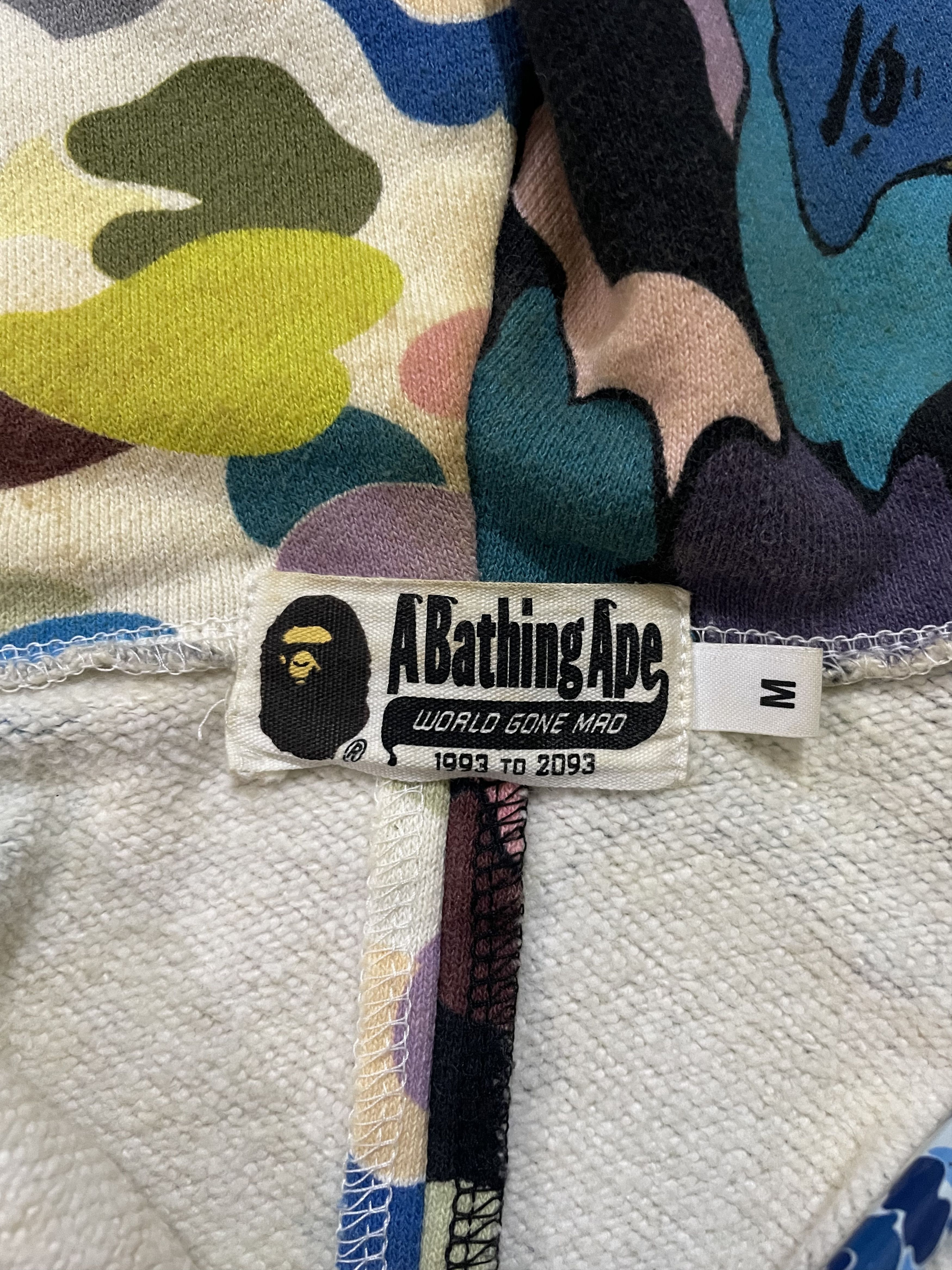 Bape Bape Multi Camo Split Shark Fullzip Hoodie Size US M / EU 48-50 / 2 - 6 Thumbnail