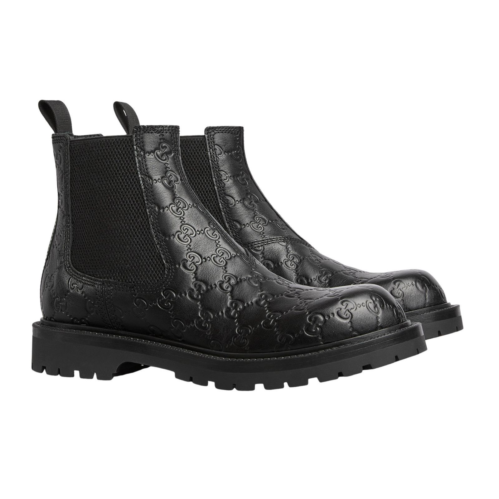 Gucci New Arley Wingtip Boots Black Full Grain Leather | Grailed