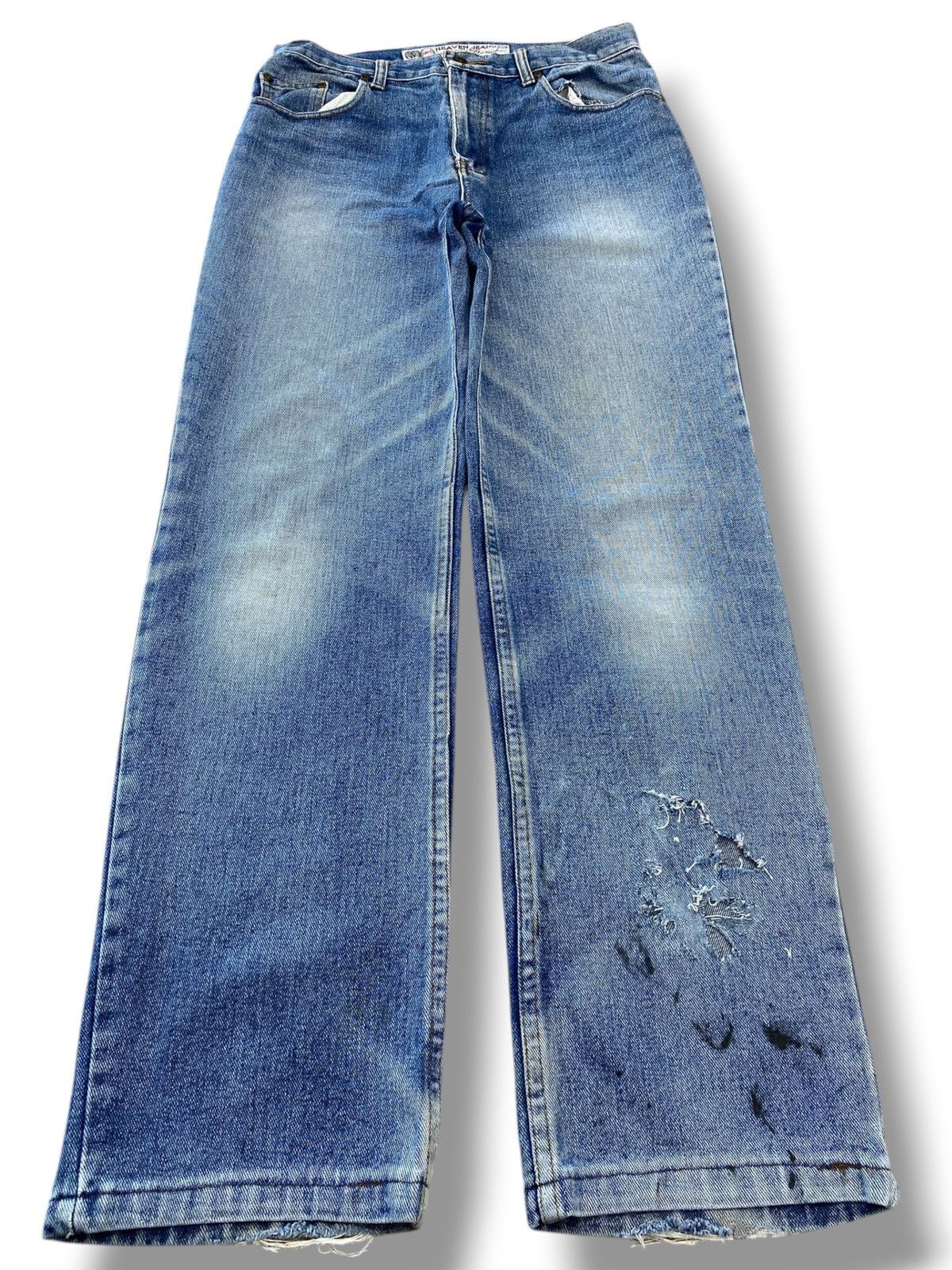 Japanese Brand Japanese Brand Faded Wash Whiskered Style Straight Leg Jeans Size US 30 / EU 46 - 1 Thumbnail