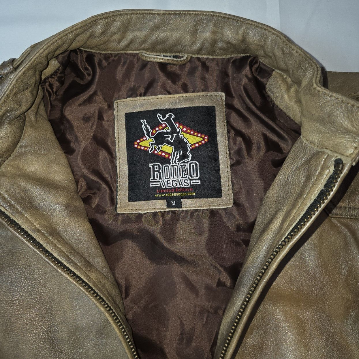 Other Rodeo Vegas Distressed Leather Western Moto Jacket Size US M / EU 48-50 / 2 - 4 Thumbnail
