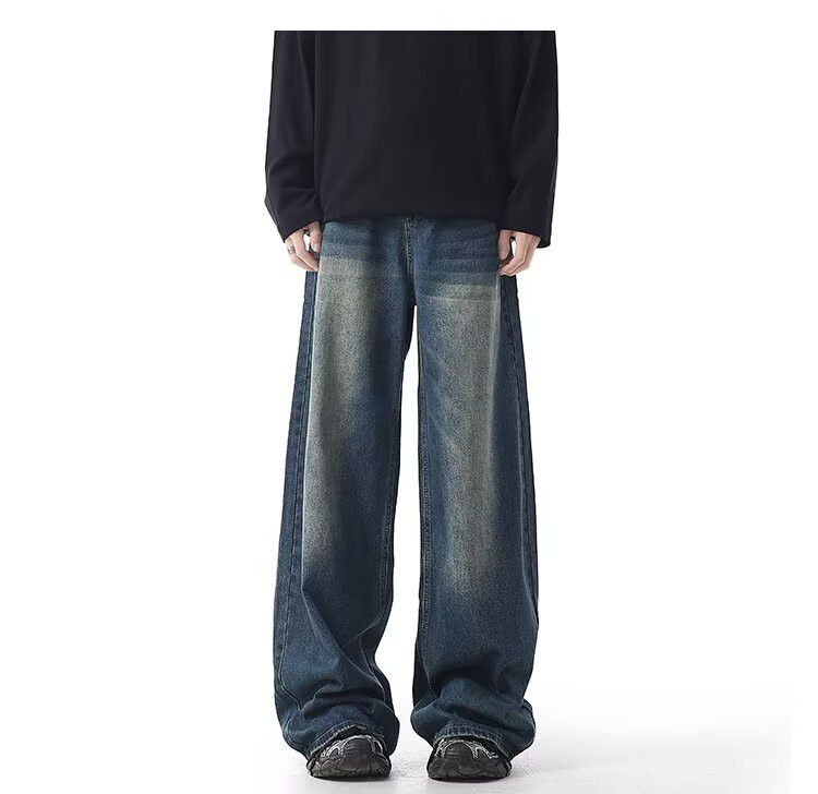 Japanese Brand × Jean Men's straight washed loose fashion jeans Size US 32 / EU 48 - 2 Thumbnail