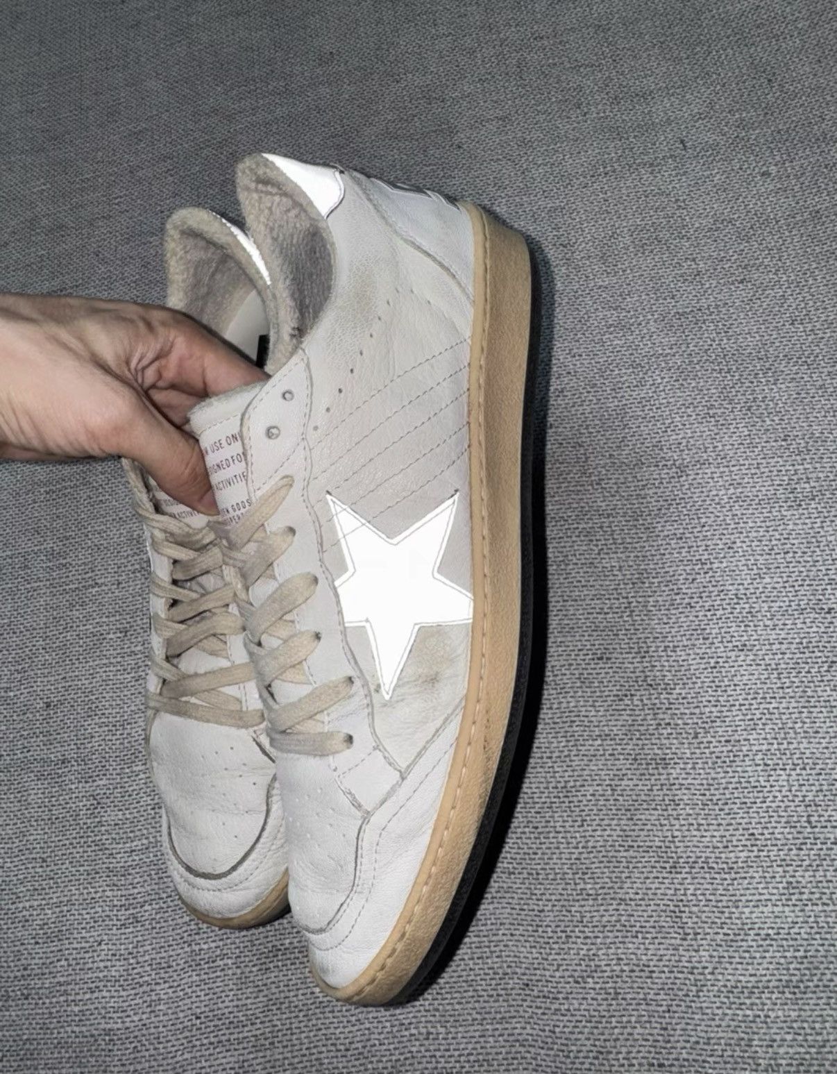 Golden Goose Golden Goose GGDB Ballstar Distressed Star Sneakers K37 Size US 9.5 / EU 42-43 - 1 Thumbnail